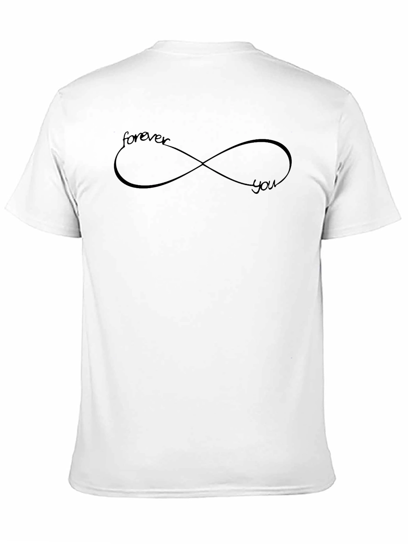 Black Forever You Infinity Symbol Graphic T-Shirt view 11