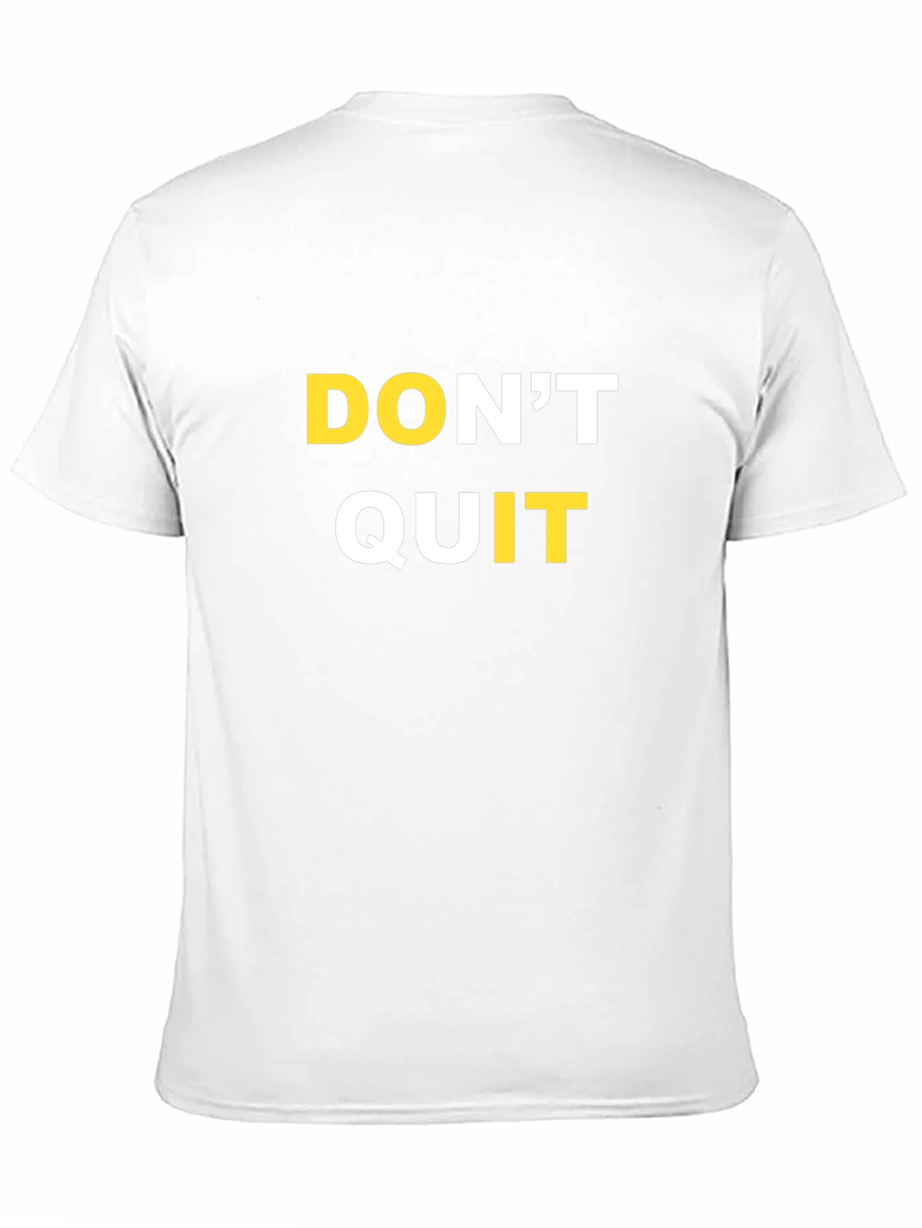 Motivational 'Don't Quit' Graphic T-Shirt - Black - 11