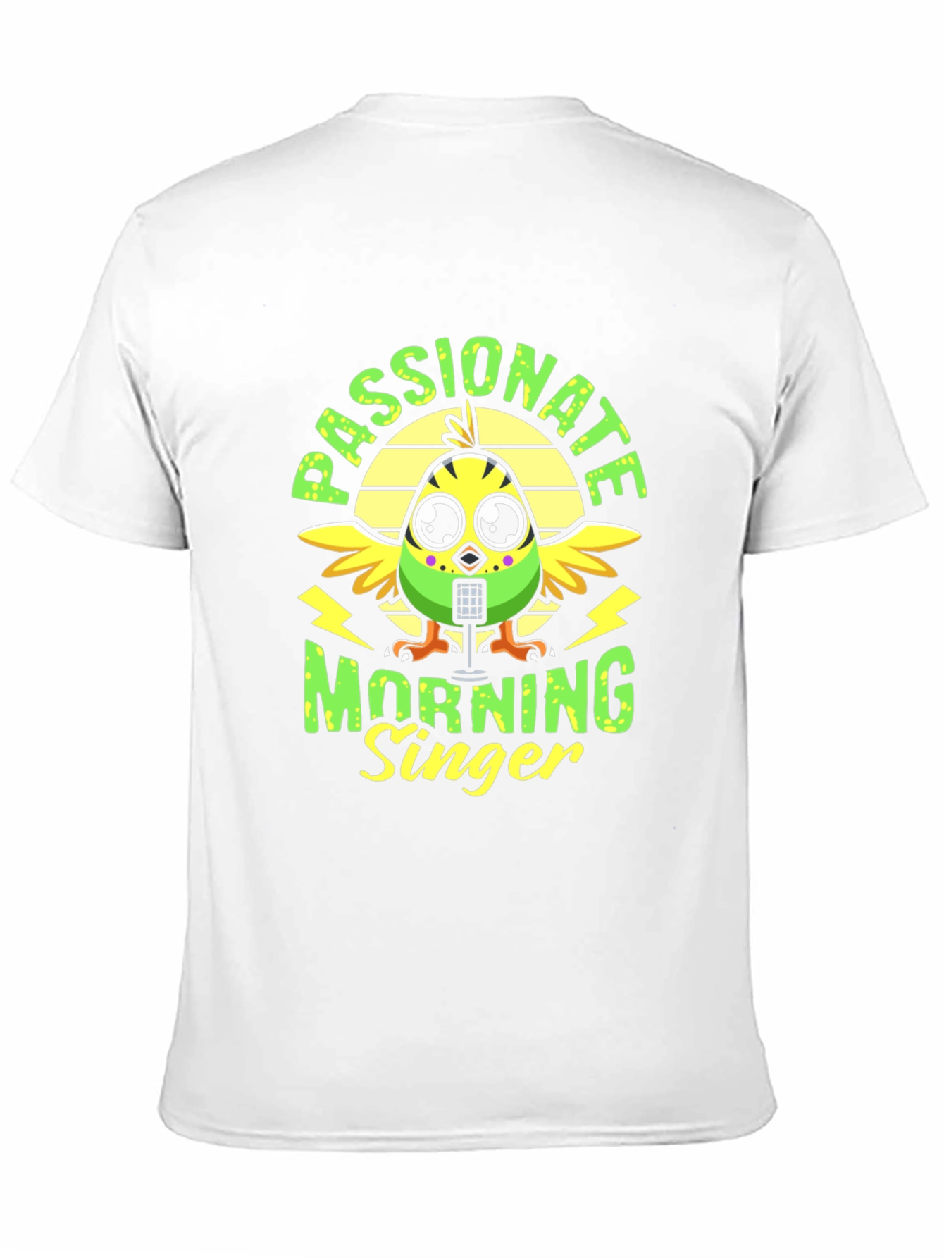 Black Passionate Morning Singer Bird Graphic Tee view 11