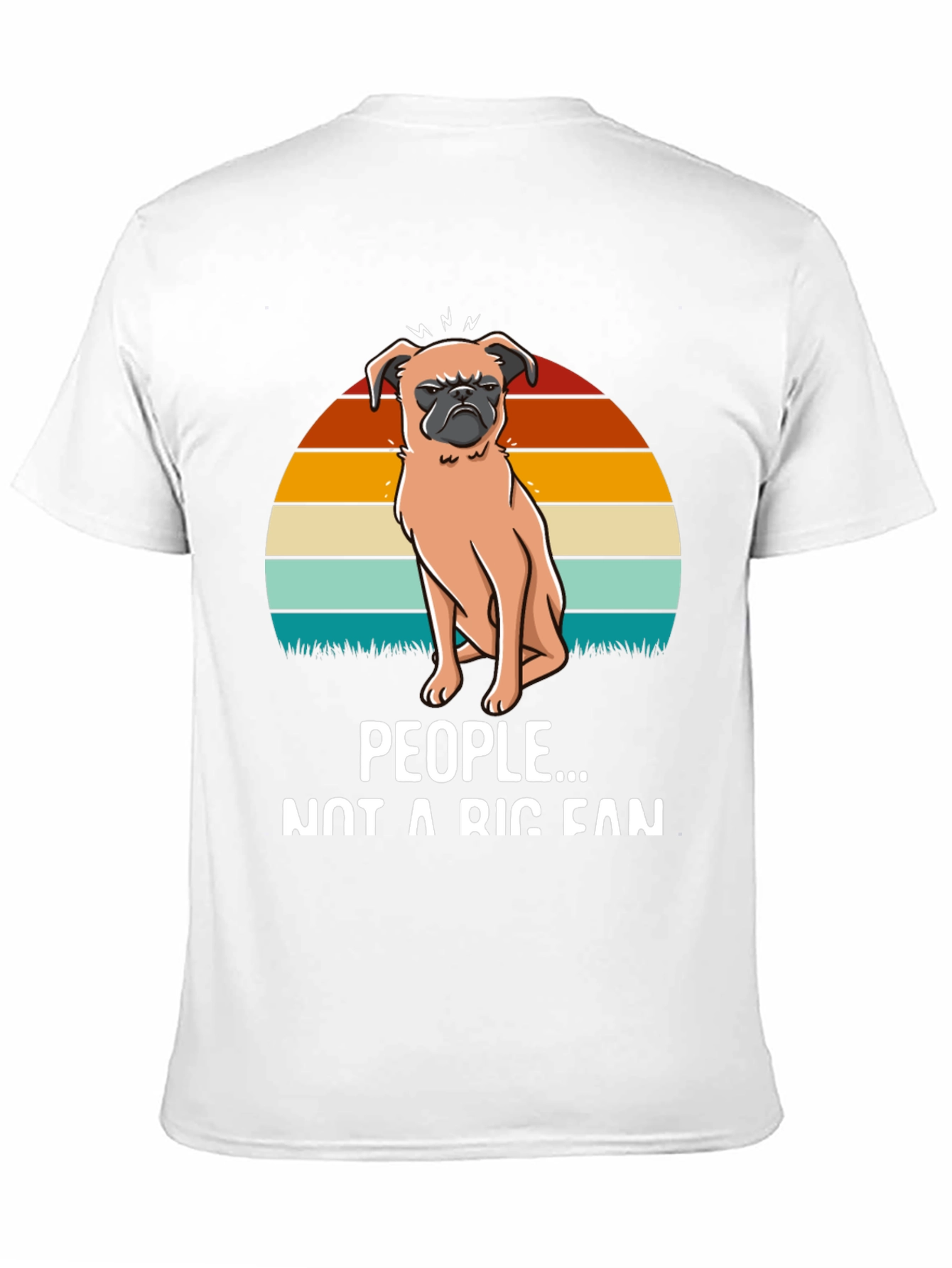 Black Grumpy Pug Tee - Not a People Person view 11