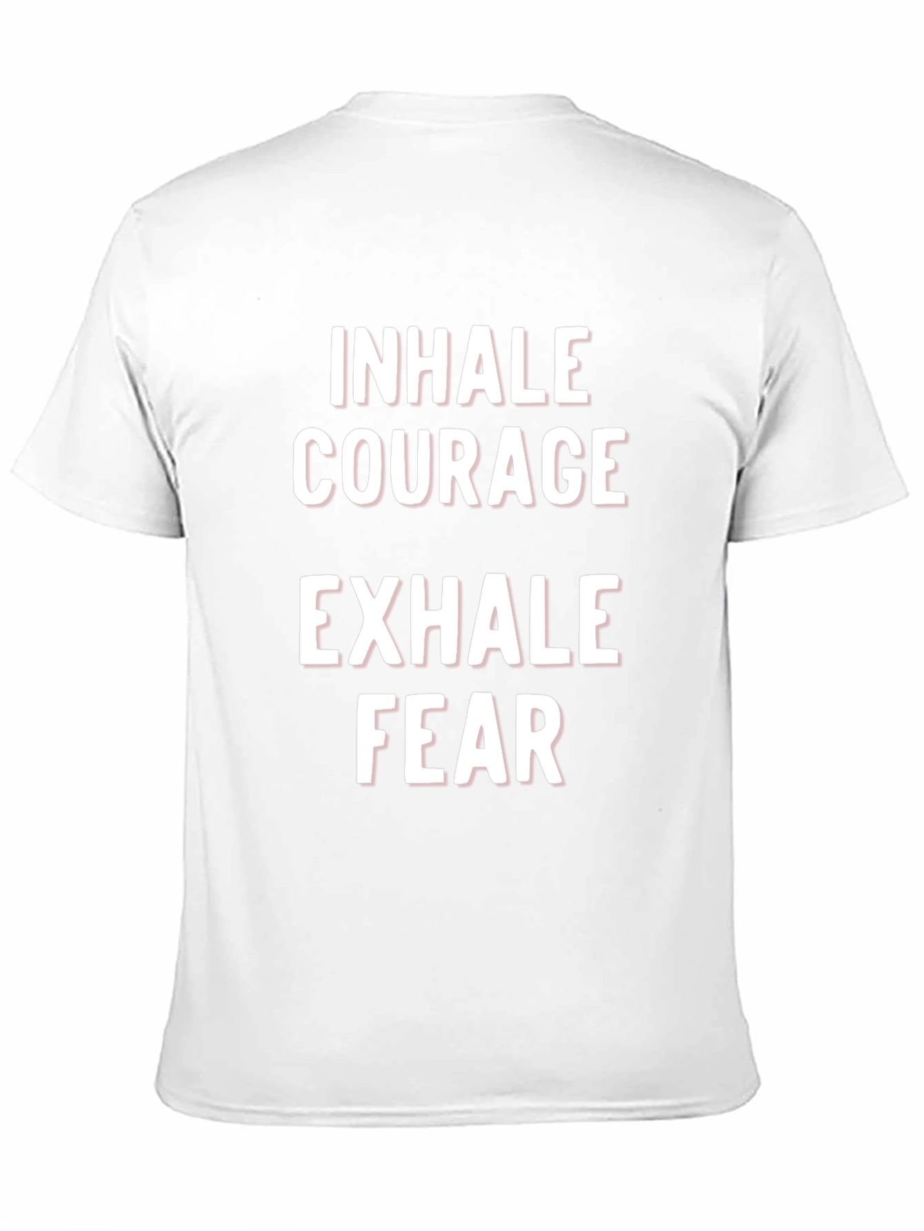 Black Inhale Courage Exhale Fear Graphic Tee view 11