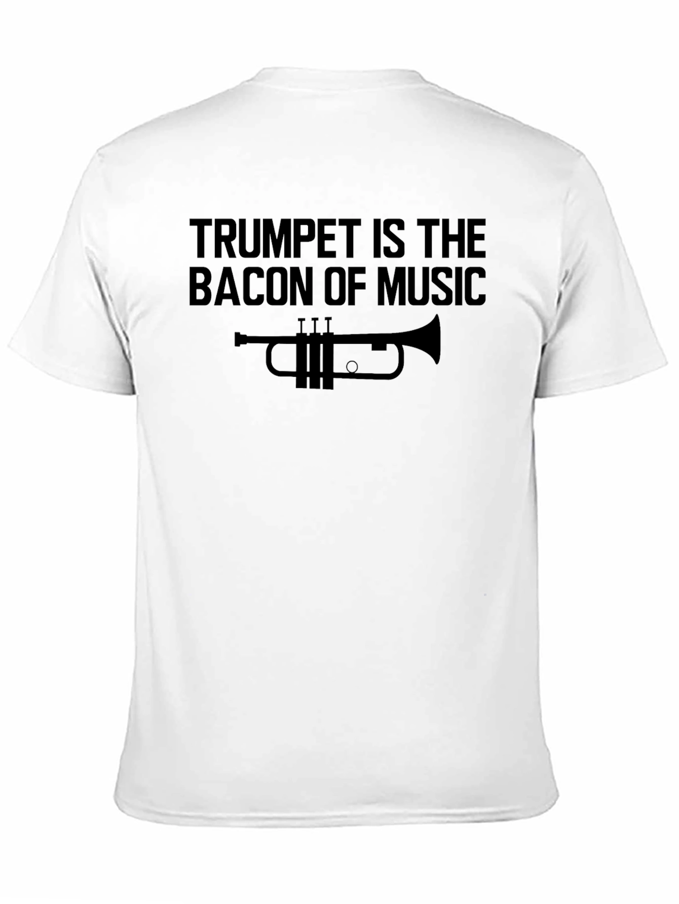 Black Trumpet is The Bacon of Music T-Shirt view 11