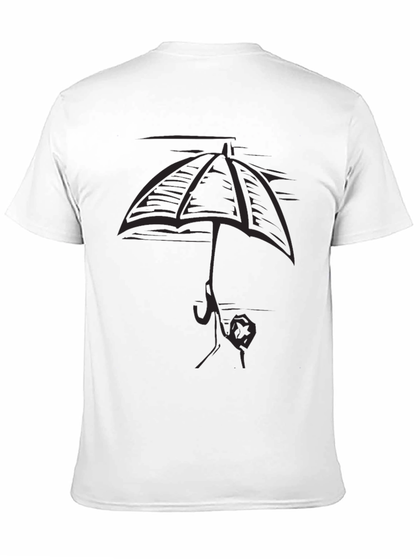 Black Umbrella Graphic Tee - Stylish & Unique view 11