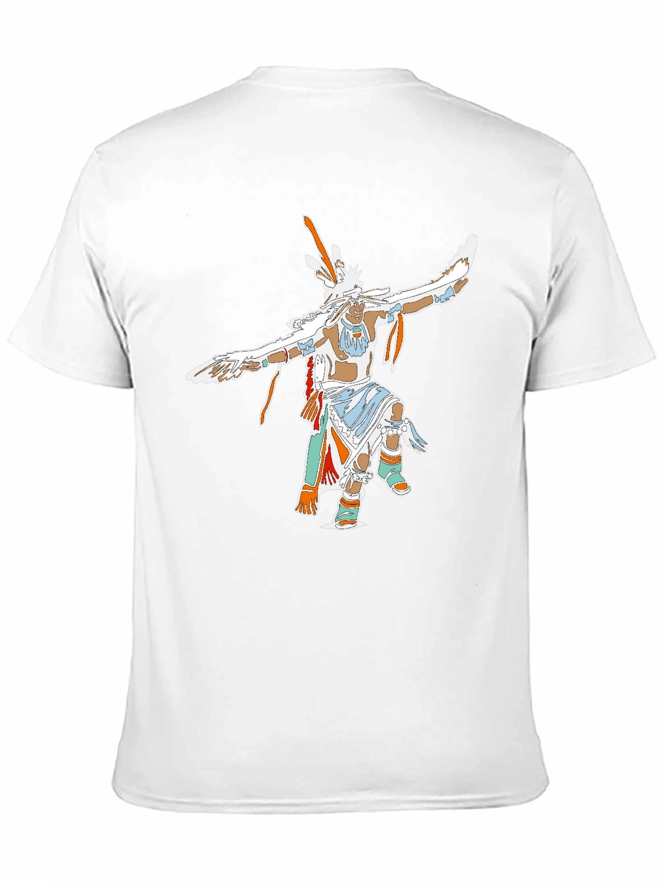 Black Native American Dancer Graphic T-Shirt view 11