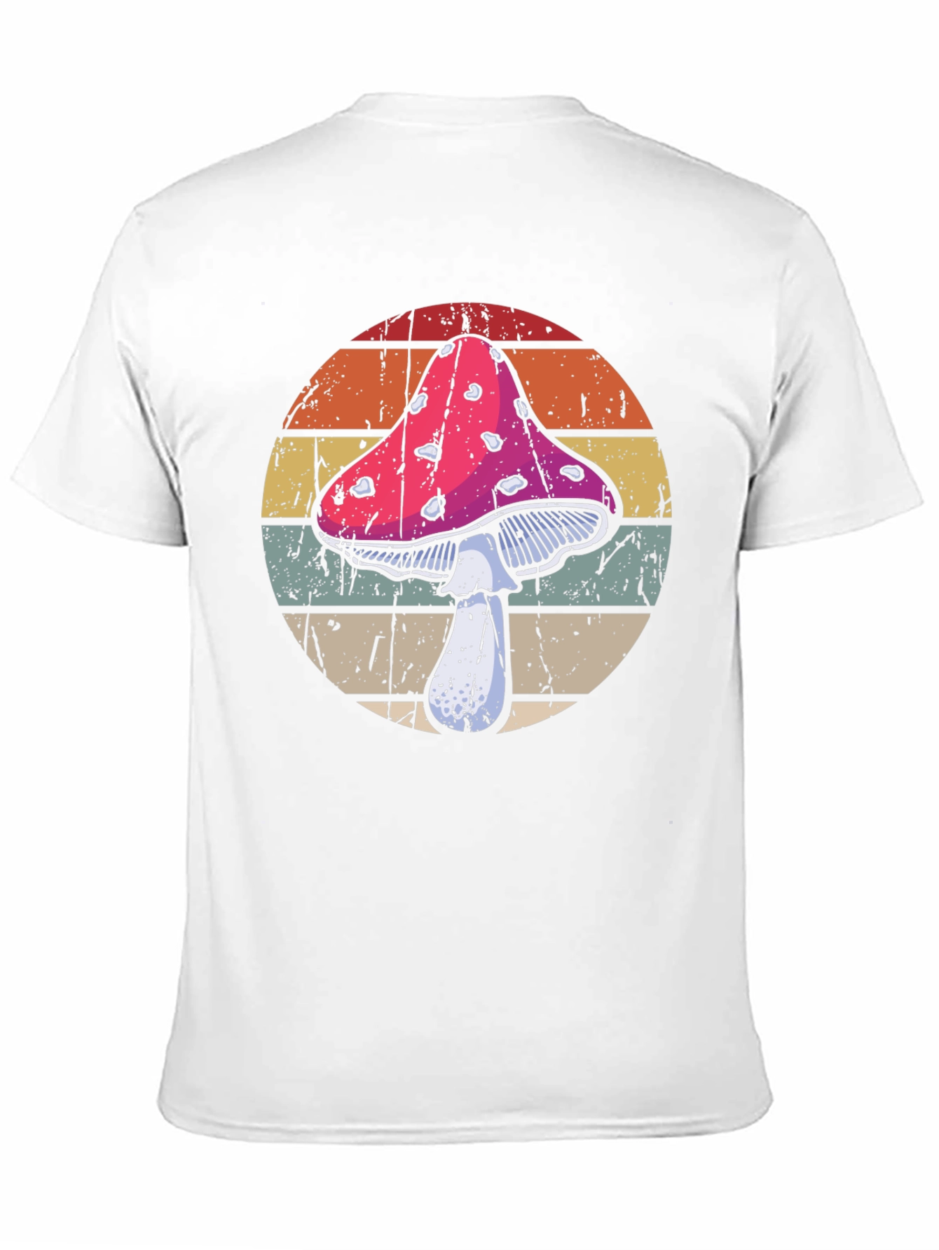 Black Retro Mushroom T-Shirt - Vintage Style Graphic Tee view 11
