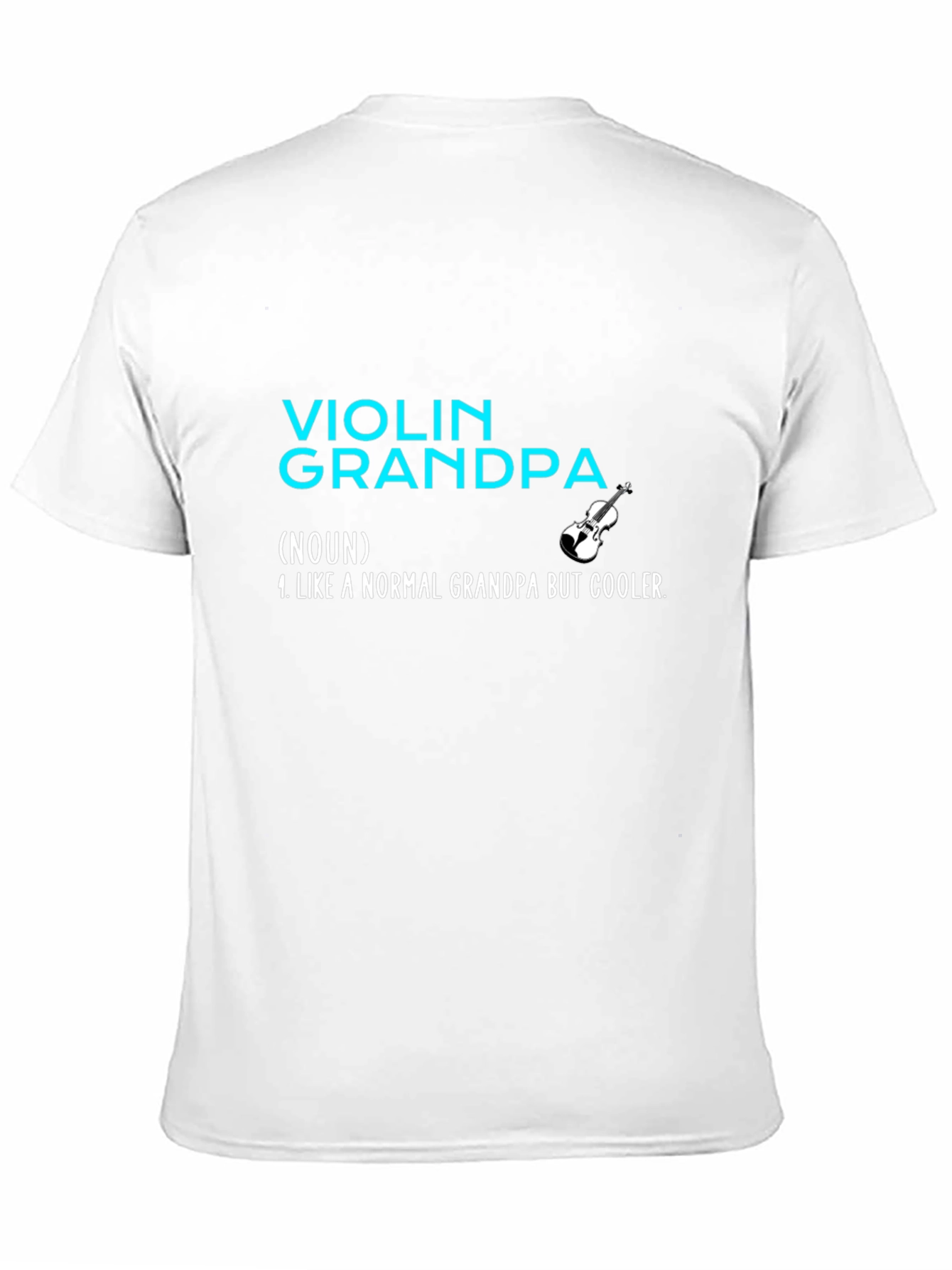 Black Violin Grandpa T-Shirt: Cool Grandfather Gift view 11