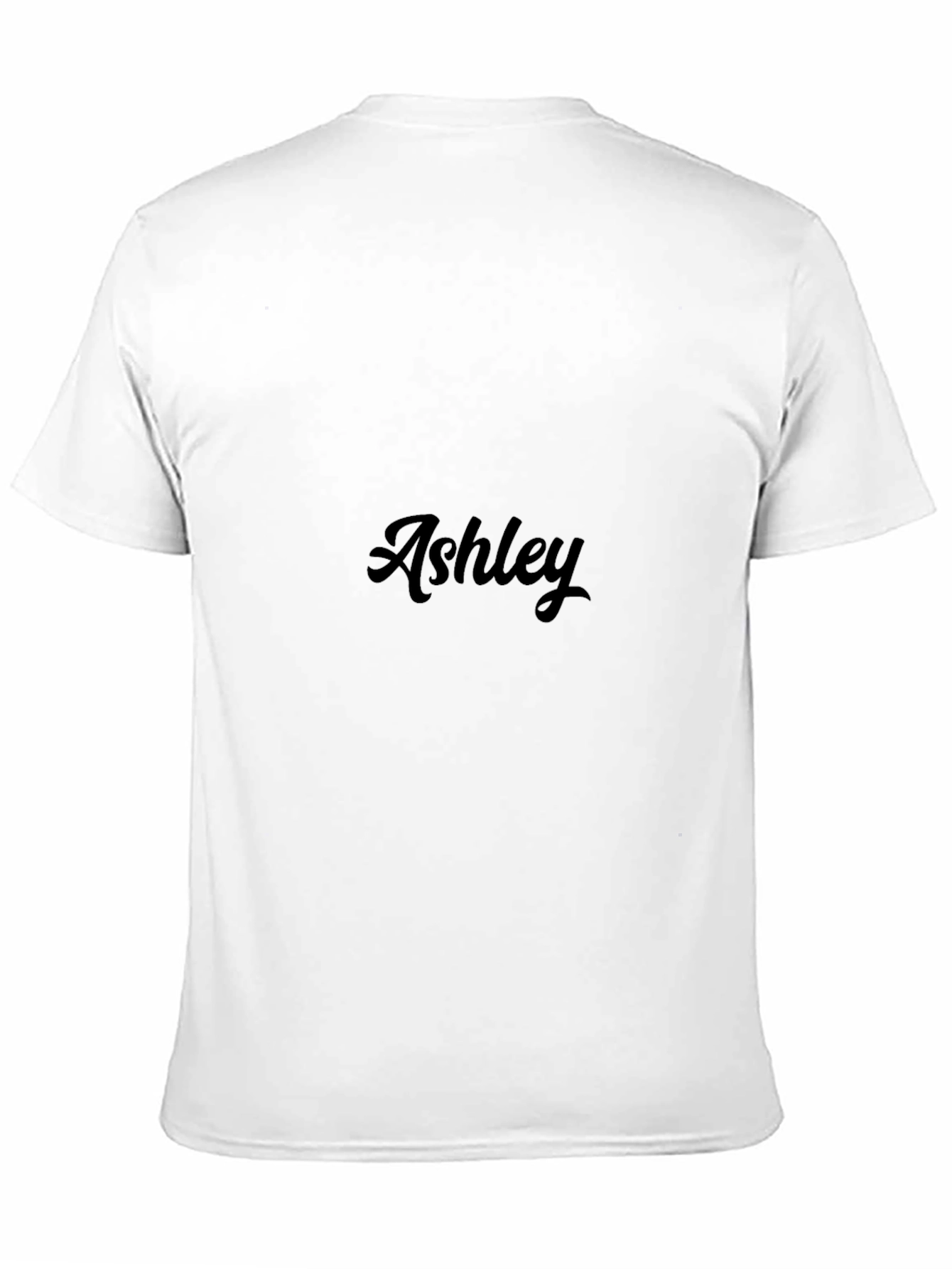 Black Personalized Ashley Black T-Shirt view 11