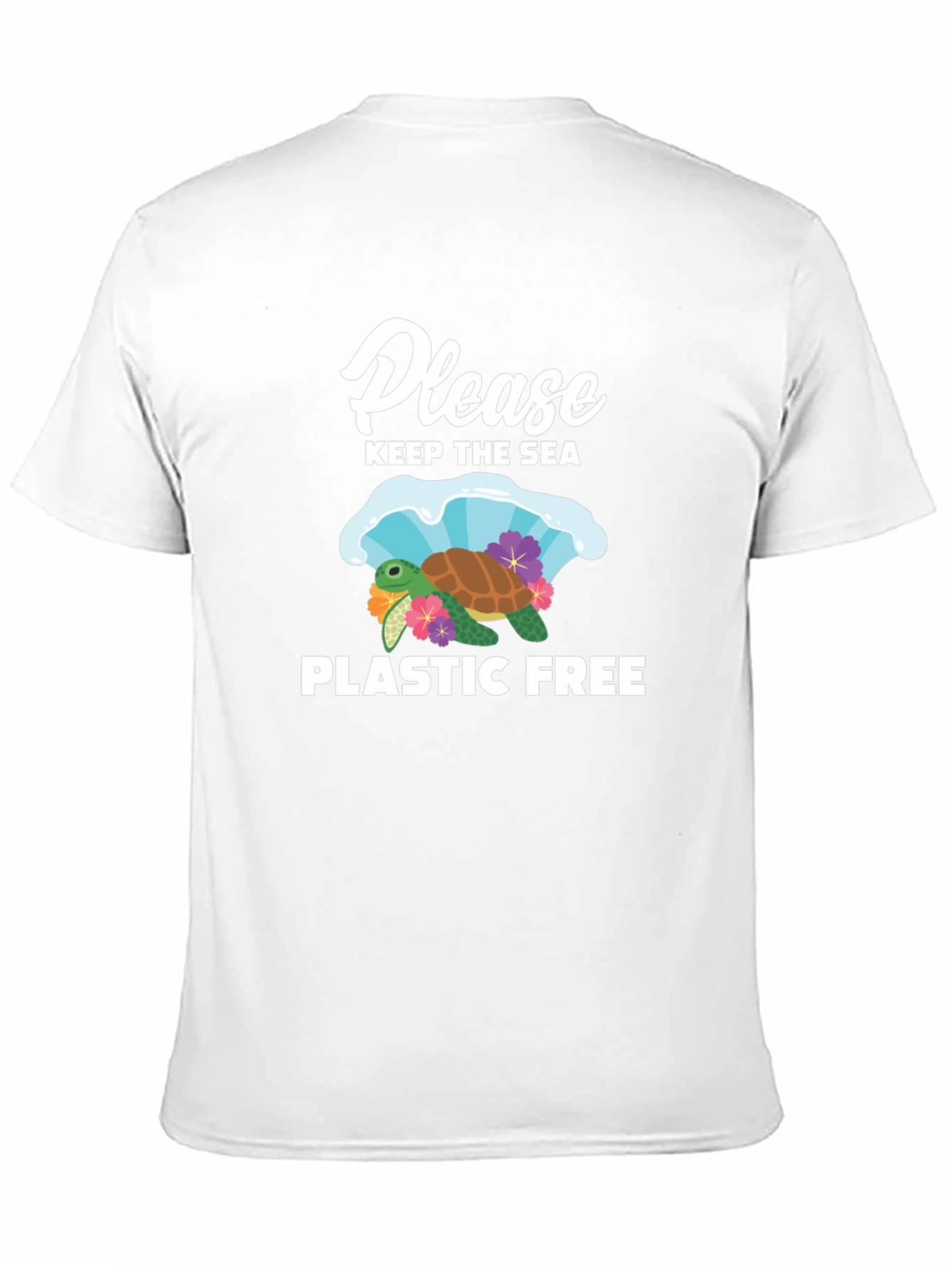 Black Keep the Sea Plastic Free T-Shirt view 11
