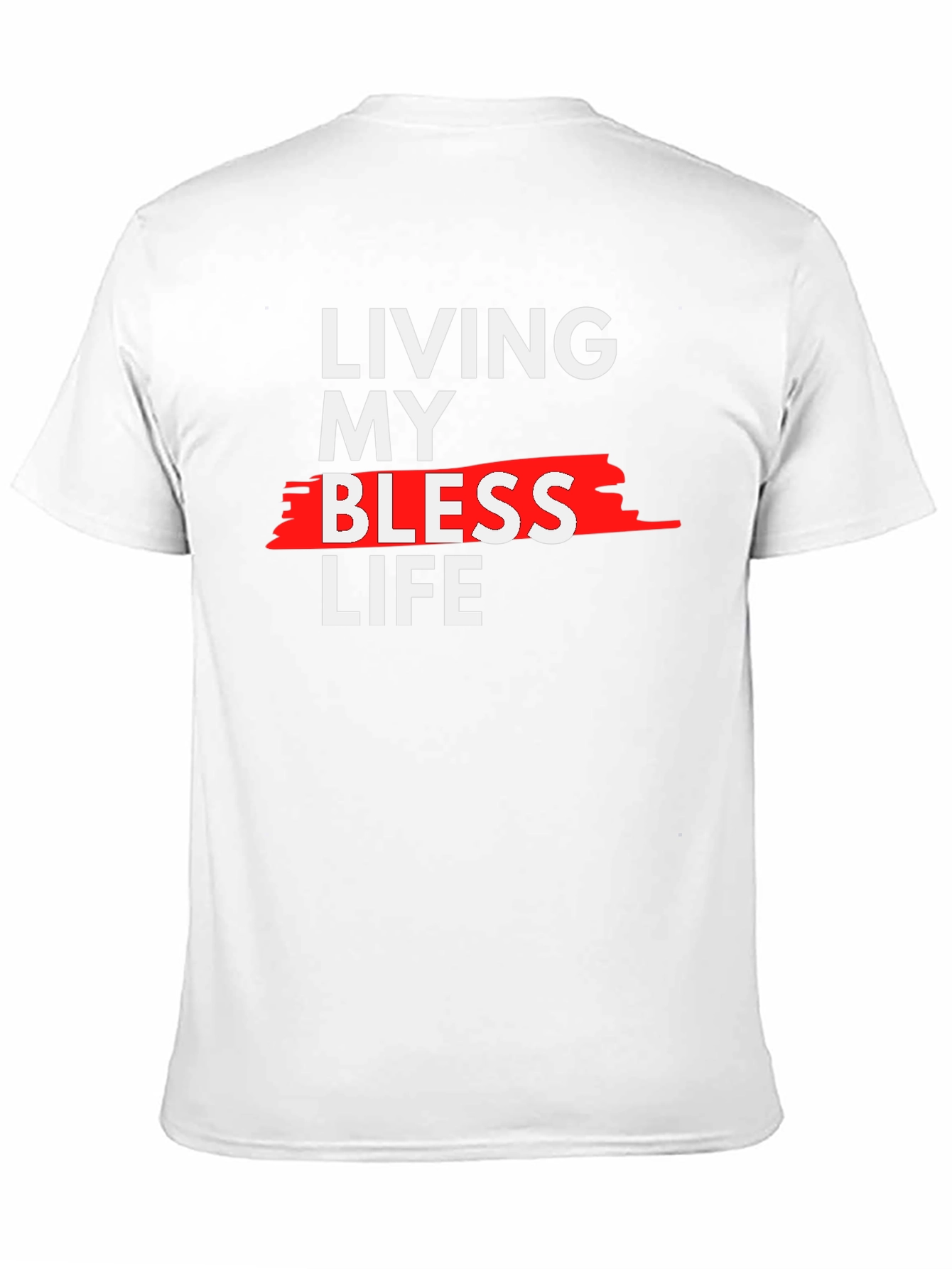 Black Living My Blessed Life Graphic Tee - Black view 11