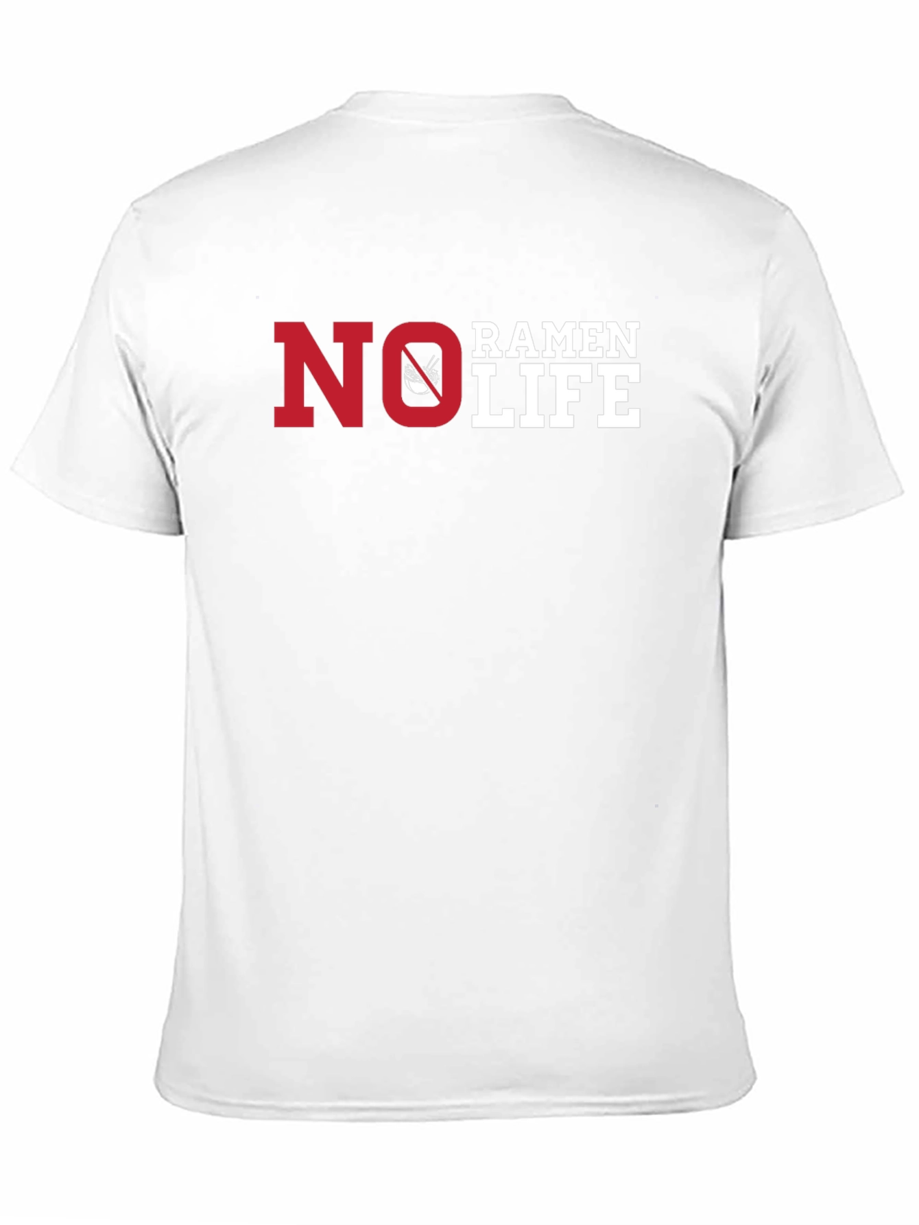 Black No Ramen Life Black T-Shirt Funny Graphic Tee view 11