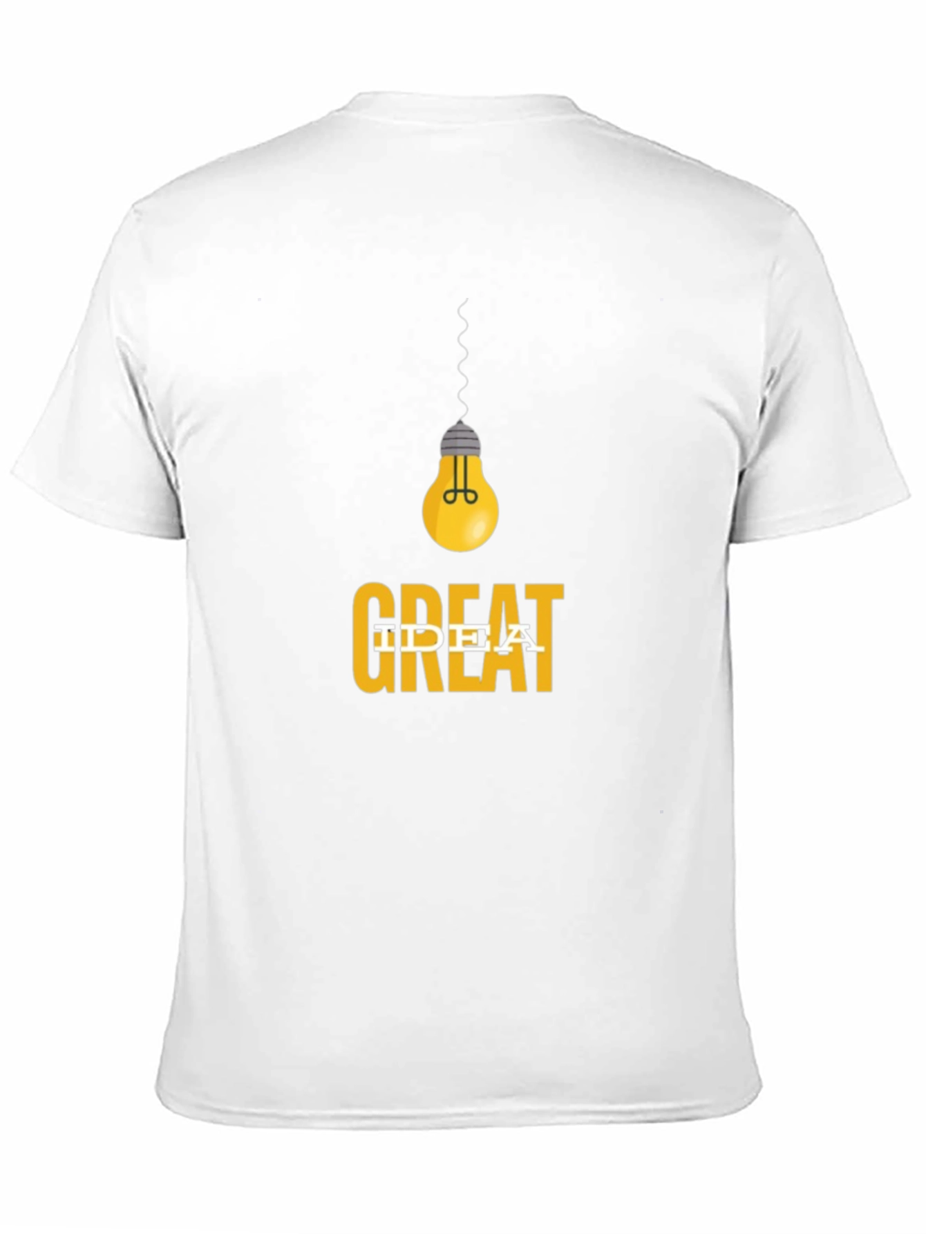 Black Great Idea T-Shirt - Men's Black Graphic Tee view 11