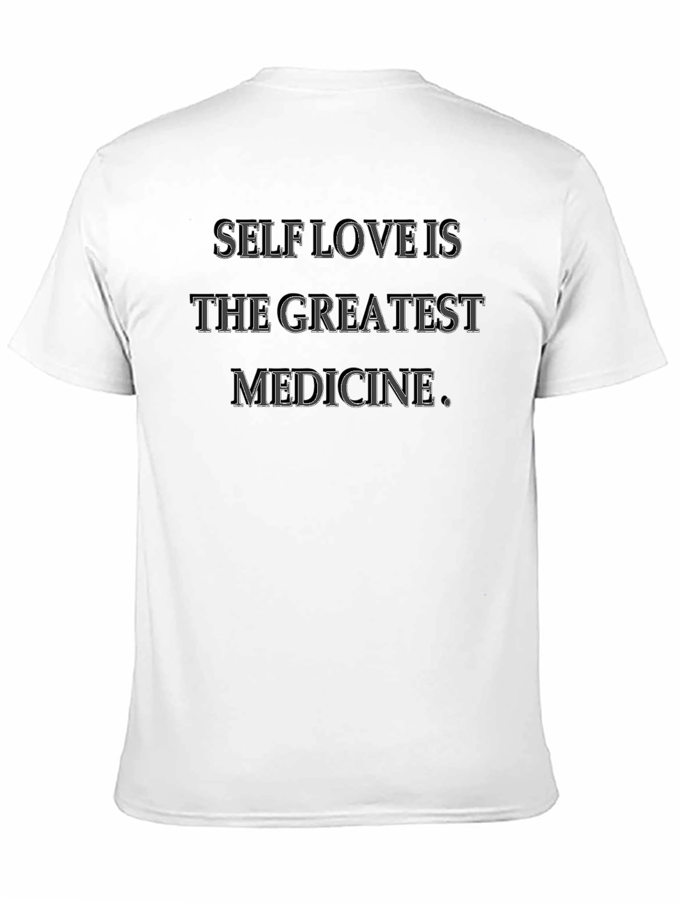 Black Self Love is The Greatest Medicine Black T-Shirt view 11