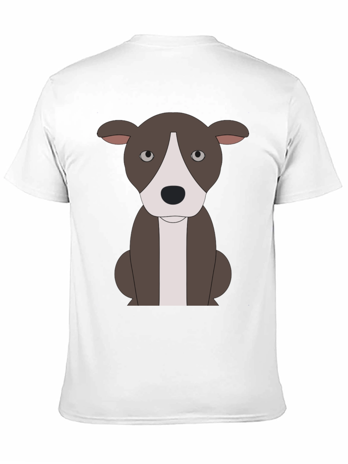 Black Cartoon Pitbull T-Shirt - Black view 11