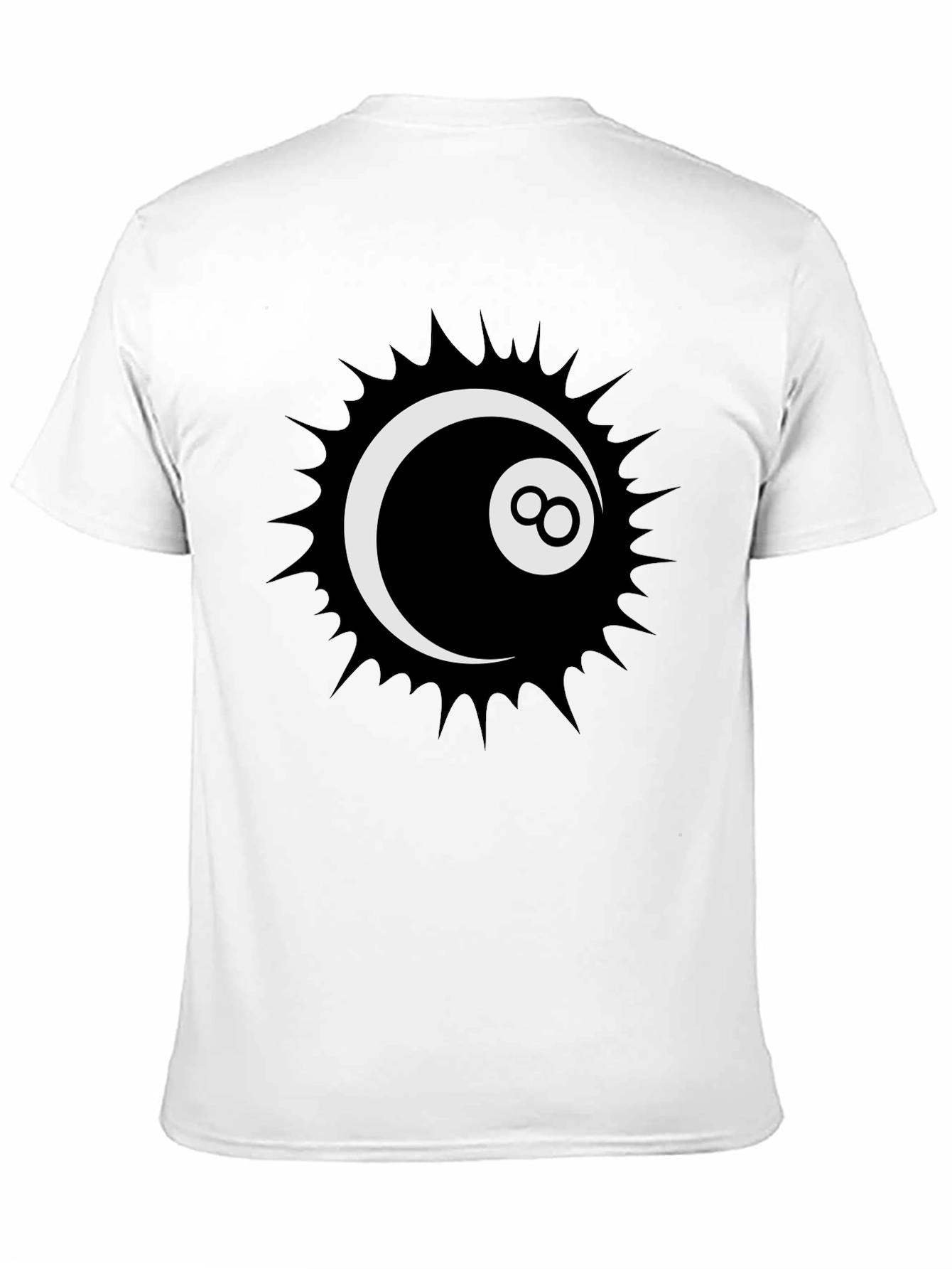Cool 8-Ball Graphic Tee - Stylish Black T-Shirt - 11