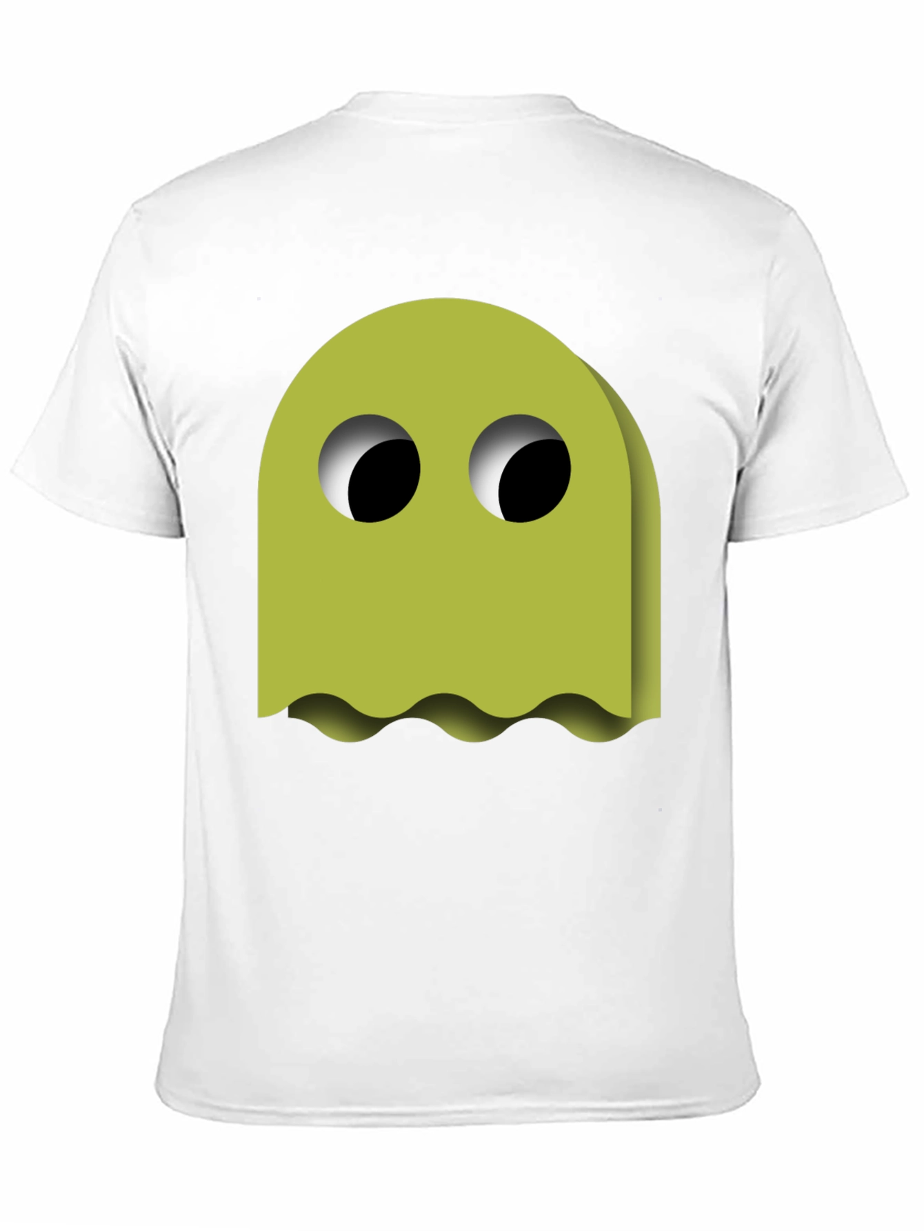 Black Funky Ghost Graphic Tee - Black Cotton Blend view 11