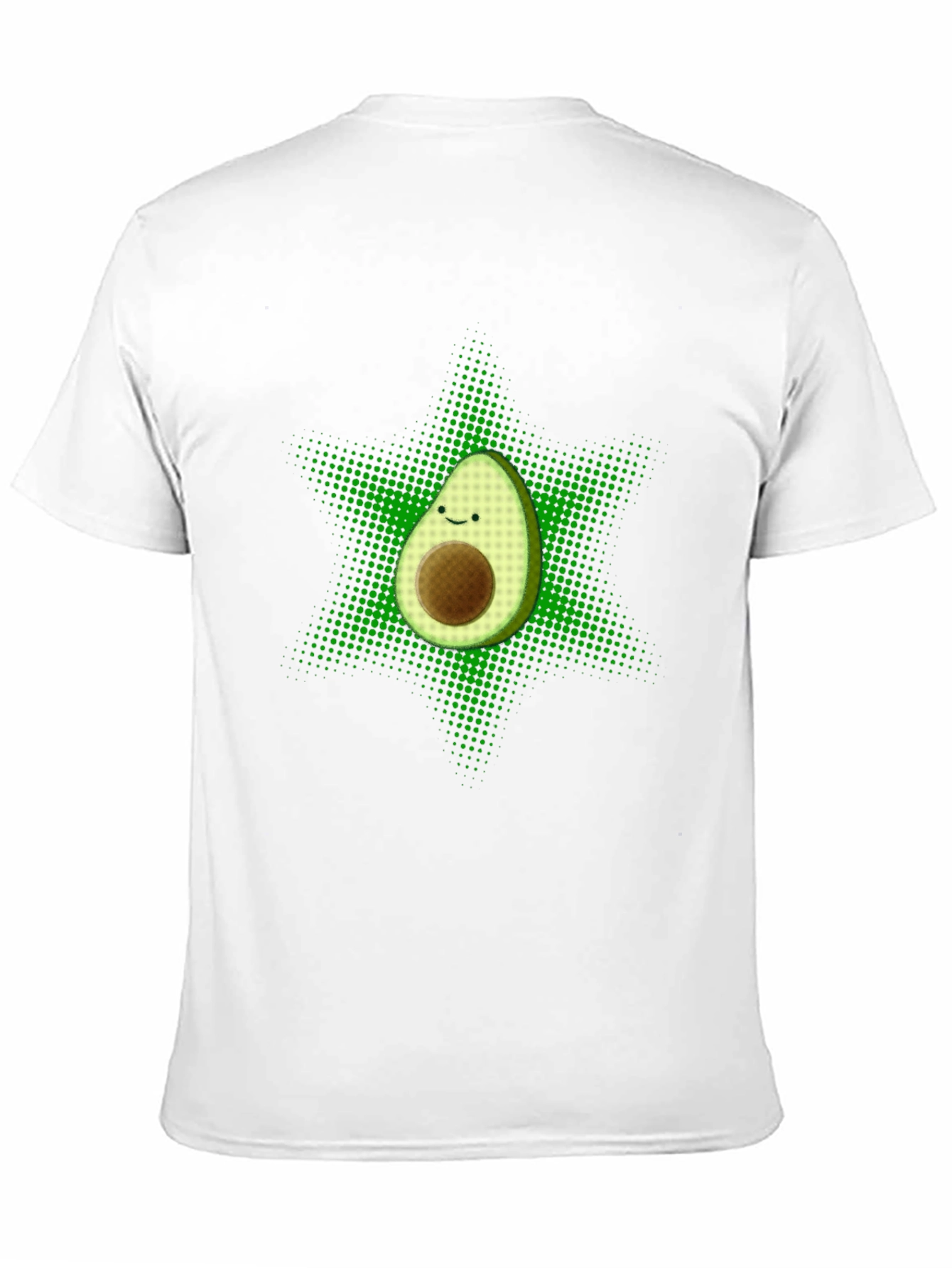 Black Funny Avocado Star T-Shirt - Black view 11