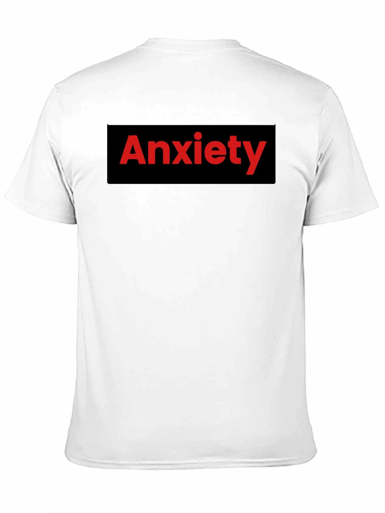 Black Anxiety Graphic Tee - Black Cotton Comfort view 11