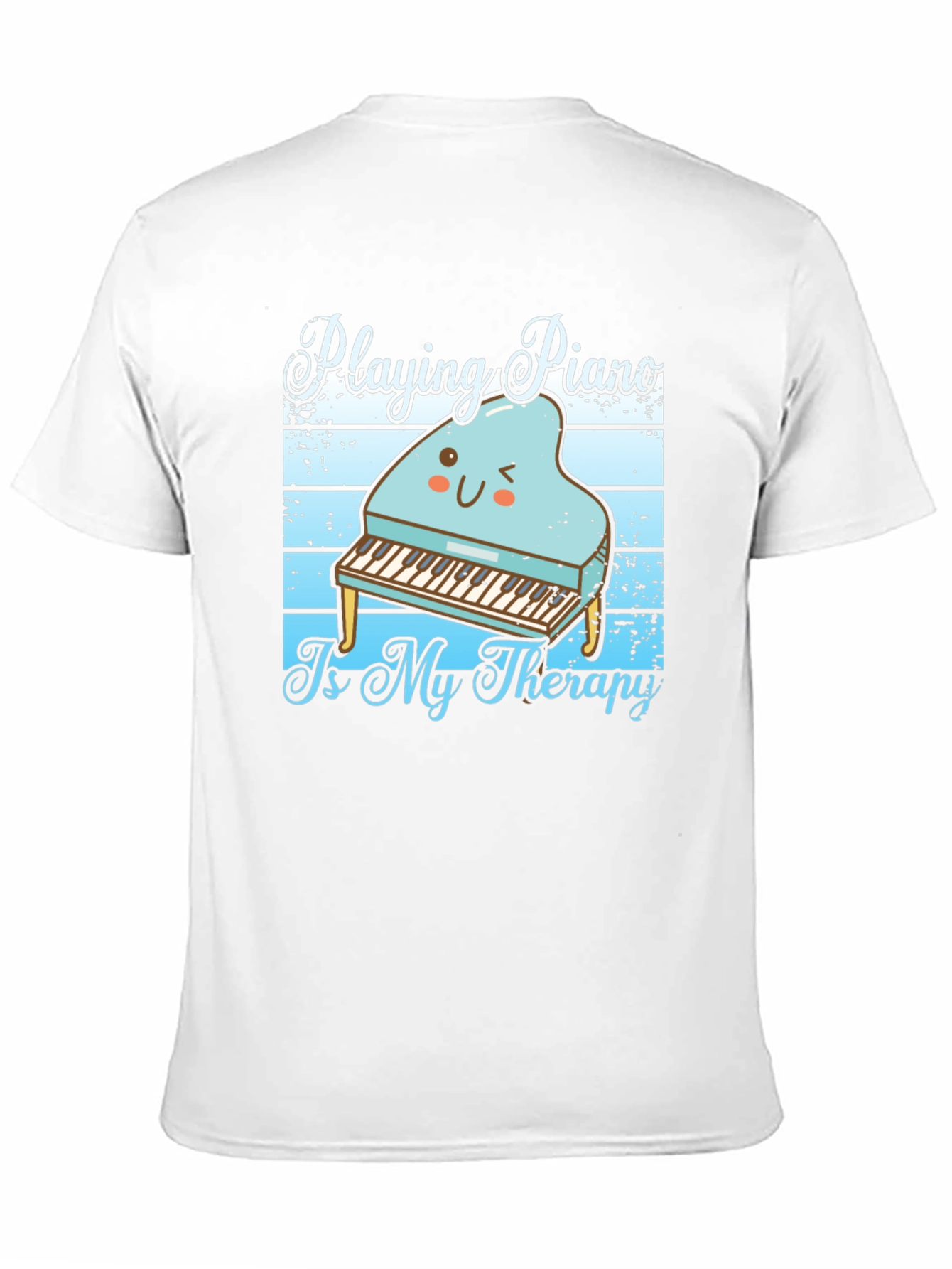 Black Piano Therapy T-Shirt - Music Lover Tee view 11