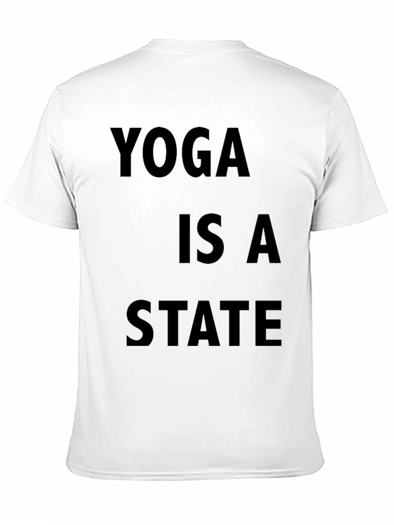 Black Yoga State Tee - Relaxed Fit Cotton T-Shirt view 11
