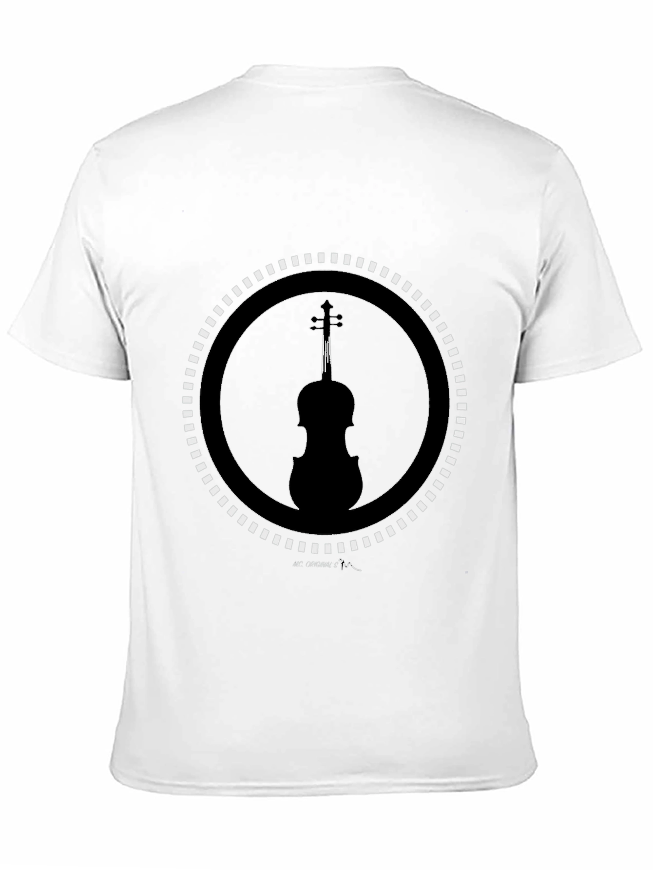 Black Violin Silhouette Graphic Tee - Stylish Music Lover Shirt view 11