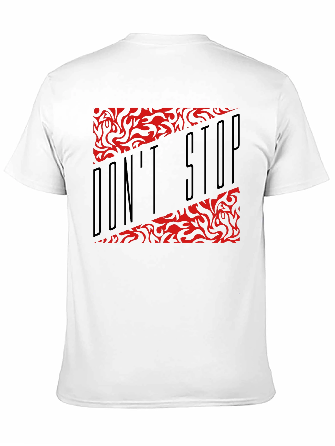 Black Don't Stop Graphic Black T-Shirt view 11