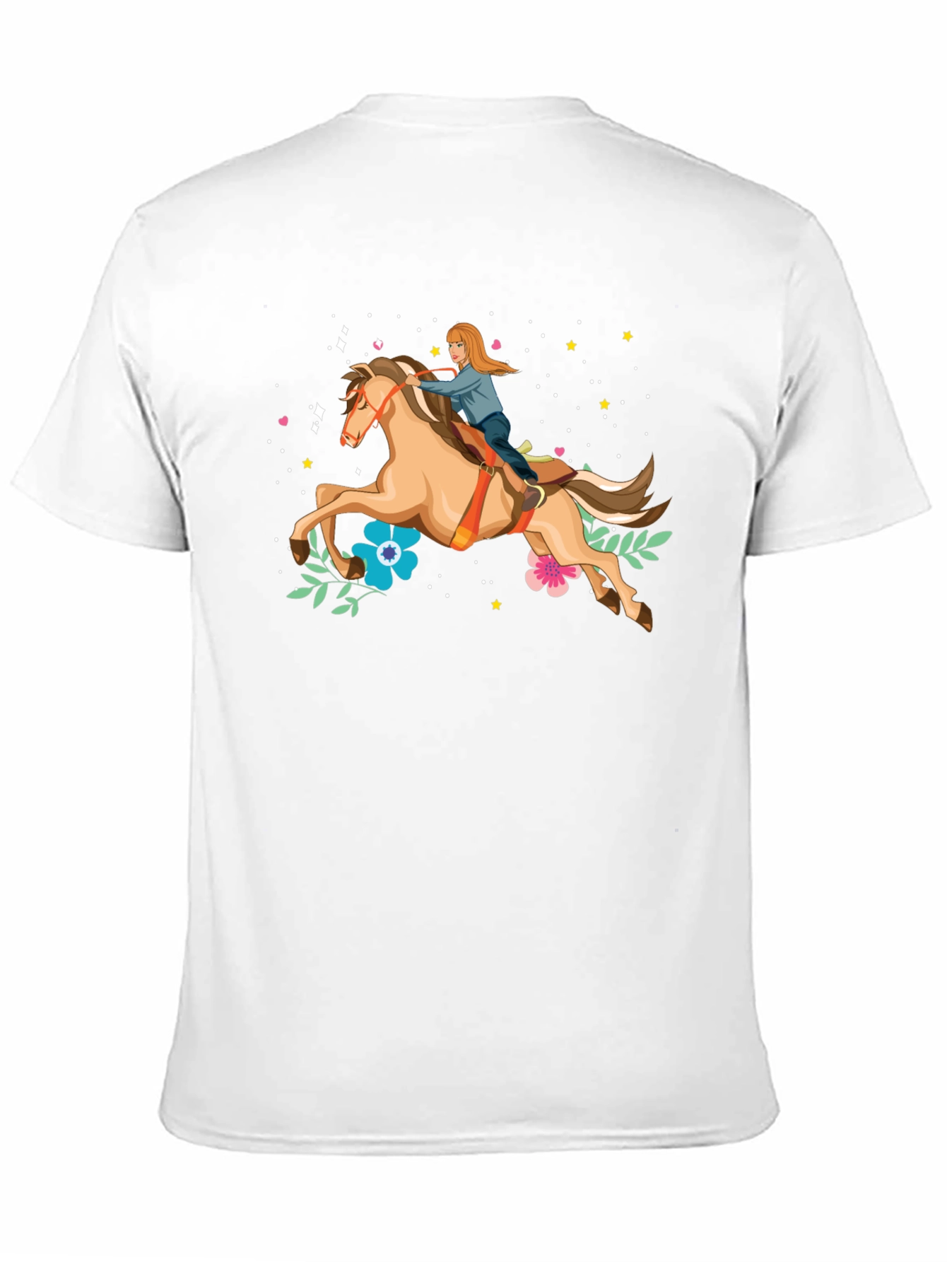 Horse Riding Graphic Tee - Black Unisex T-Shirt - 11