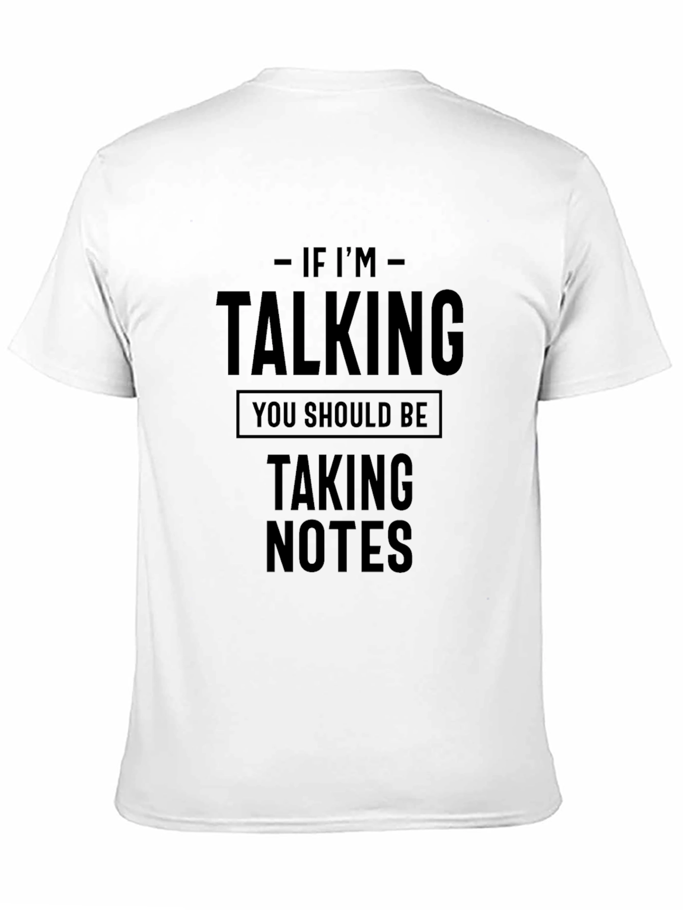 Black Talking Taking Notes Black Graphic Tee view 11
