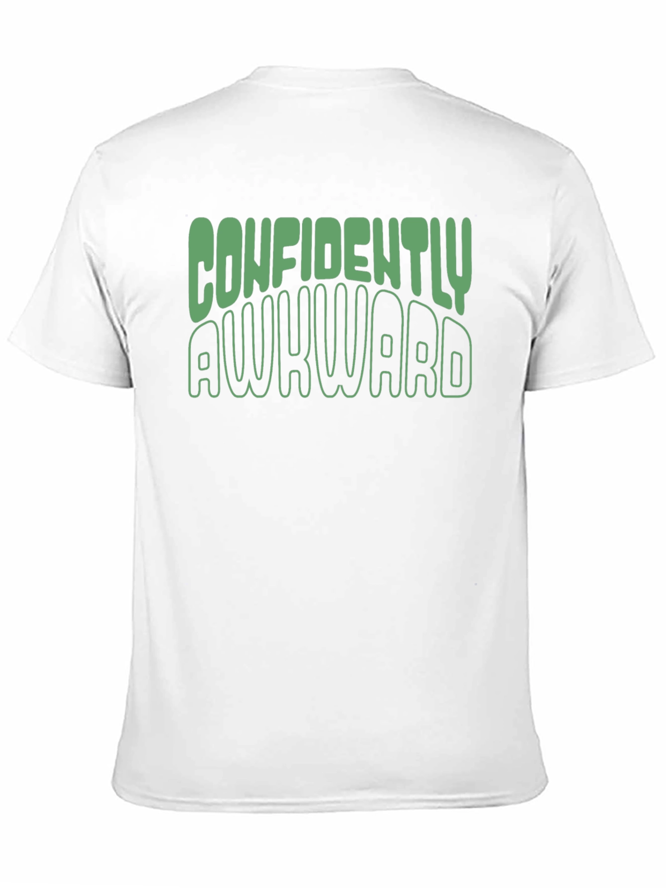 Black Confidently Awkward Graphic Tee - Soft Cotton Blend view 11