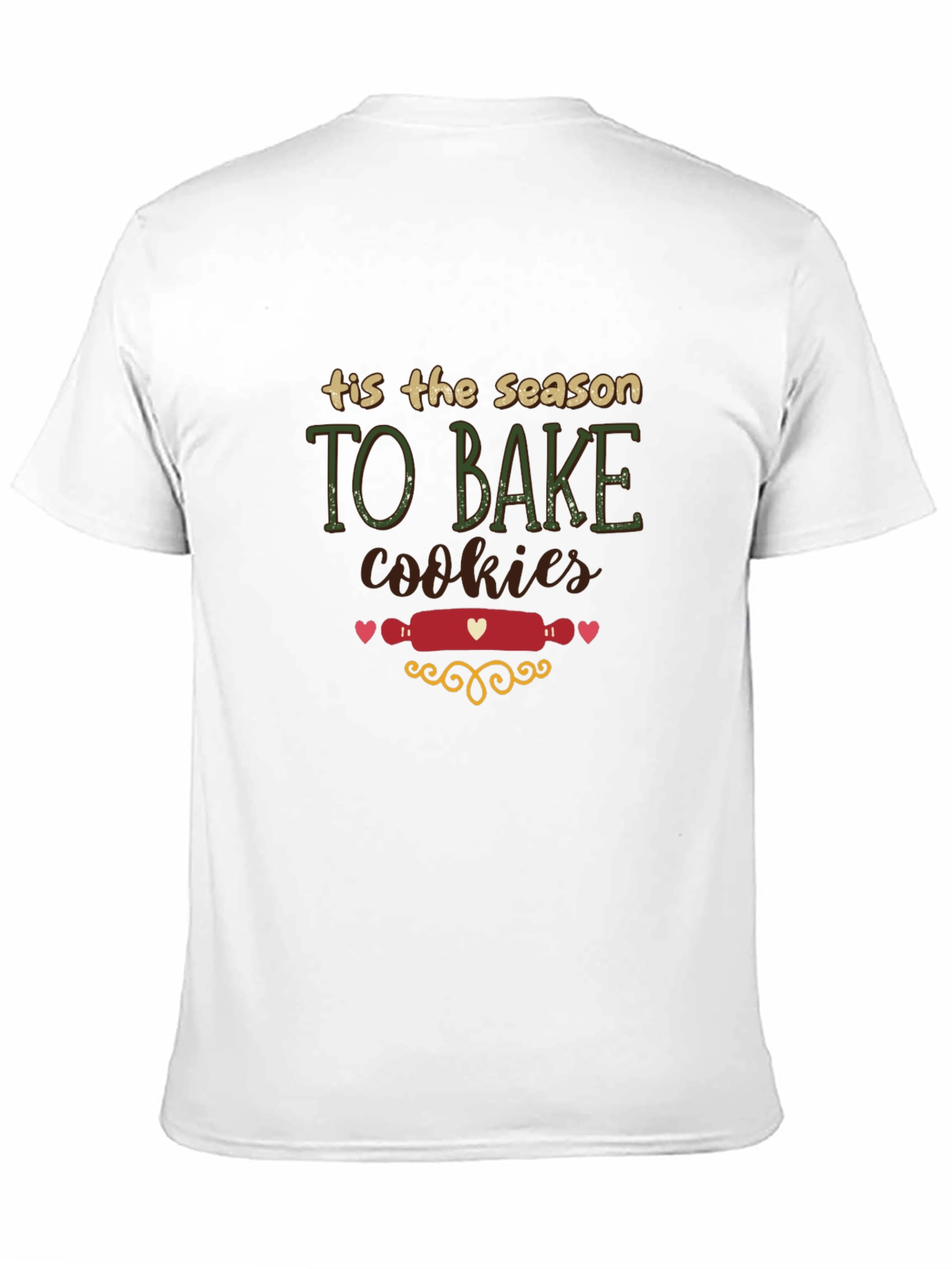 Black Tis the Season to Bake Cookies Graphic Tee view 11