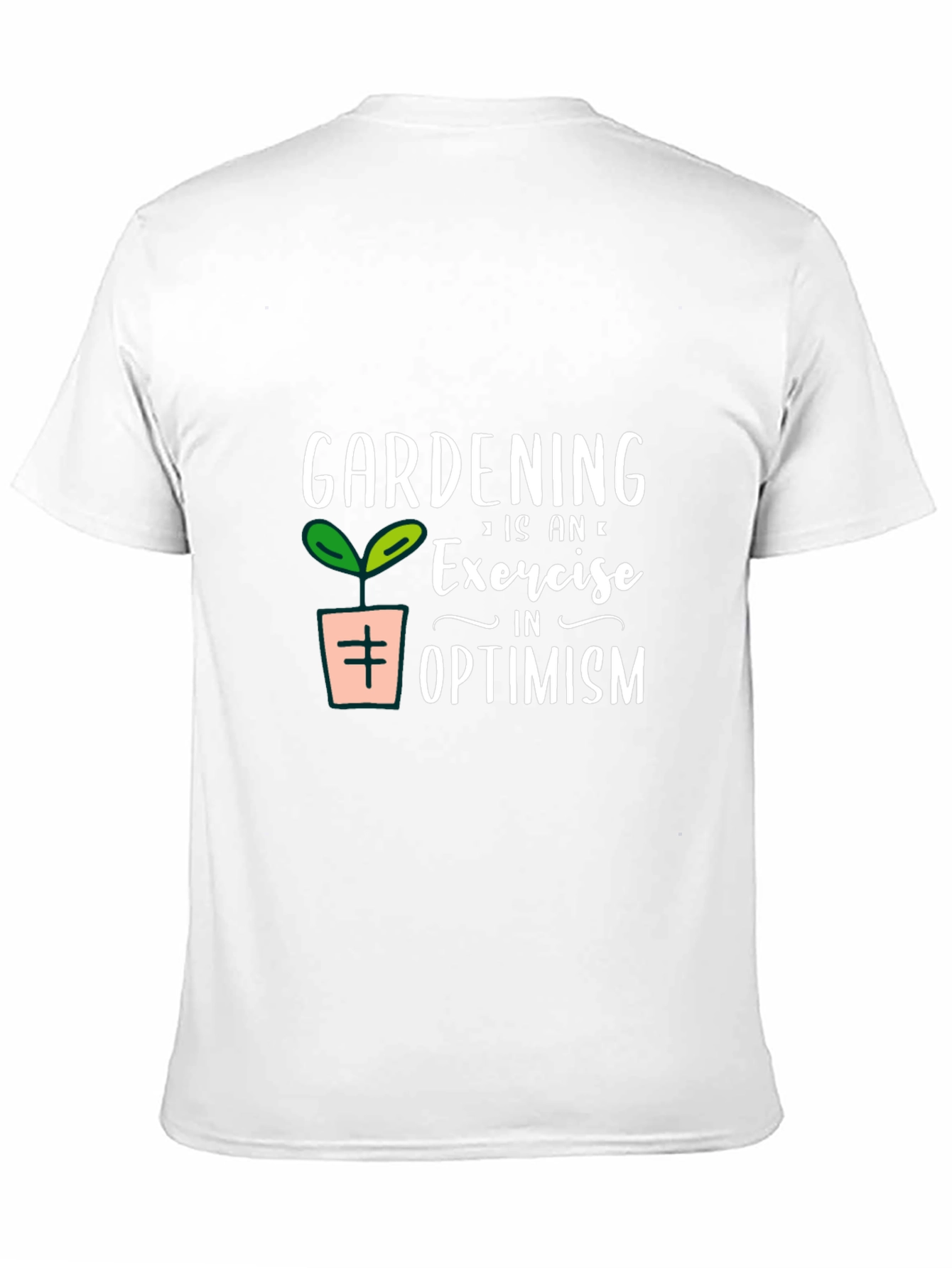 Gardening Optimism Graphic Tee - Black Cotton - 11
