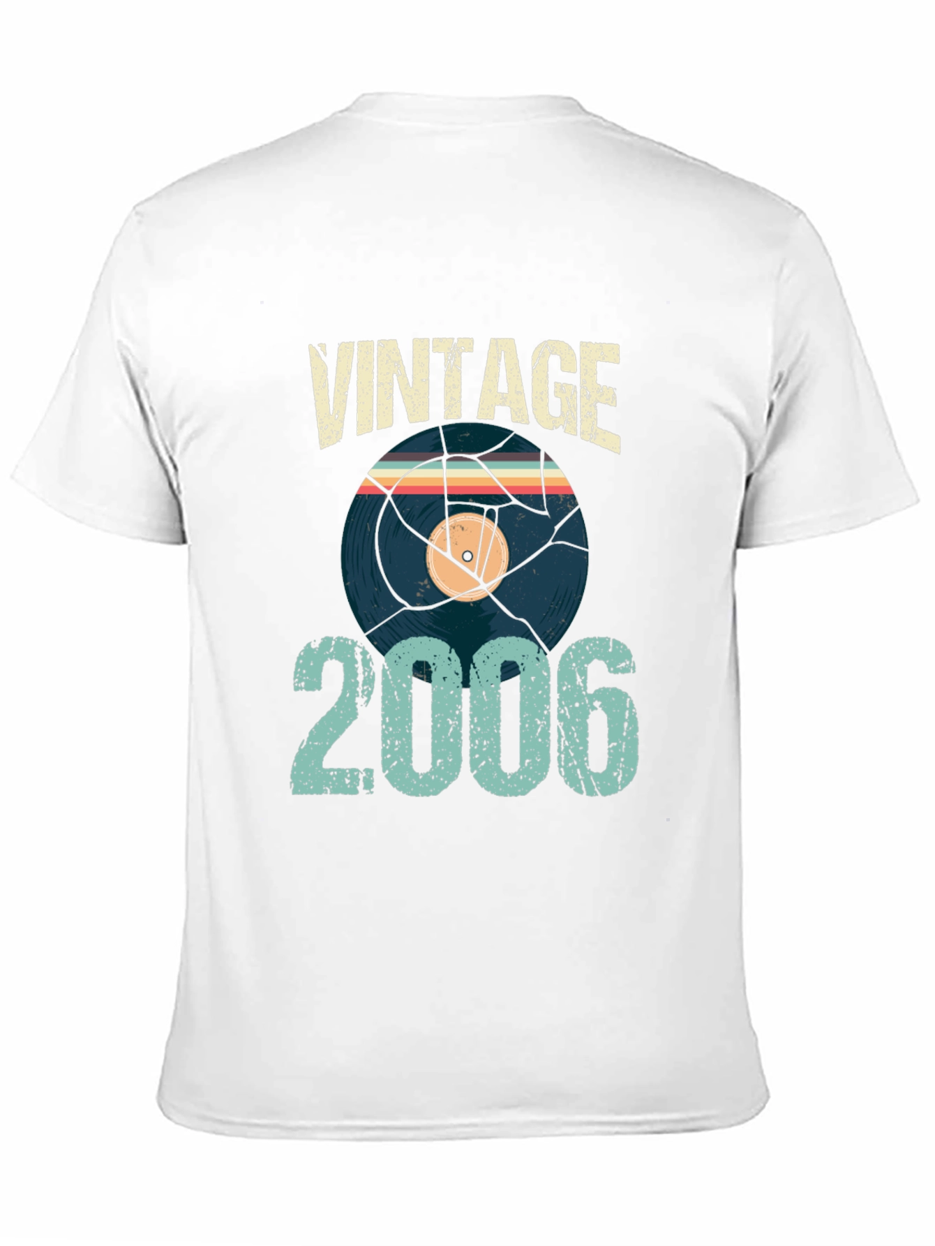 Black Vintage 2006 T-Shirt Record Graphic Retro Style view 11