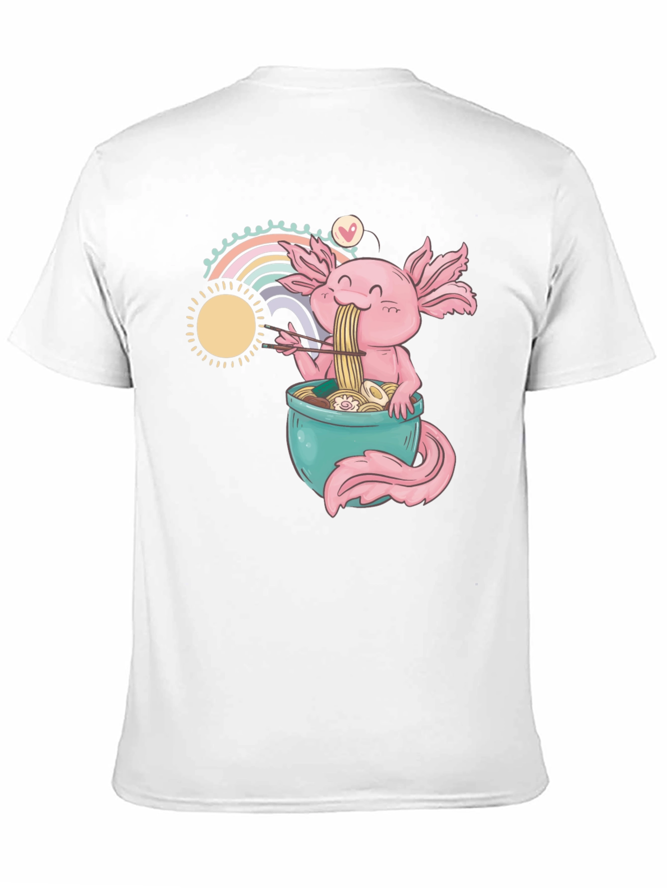 Axolotl Ramen T-Shirt - Cute Anime Design - 11