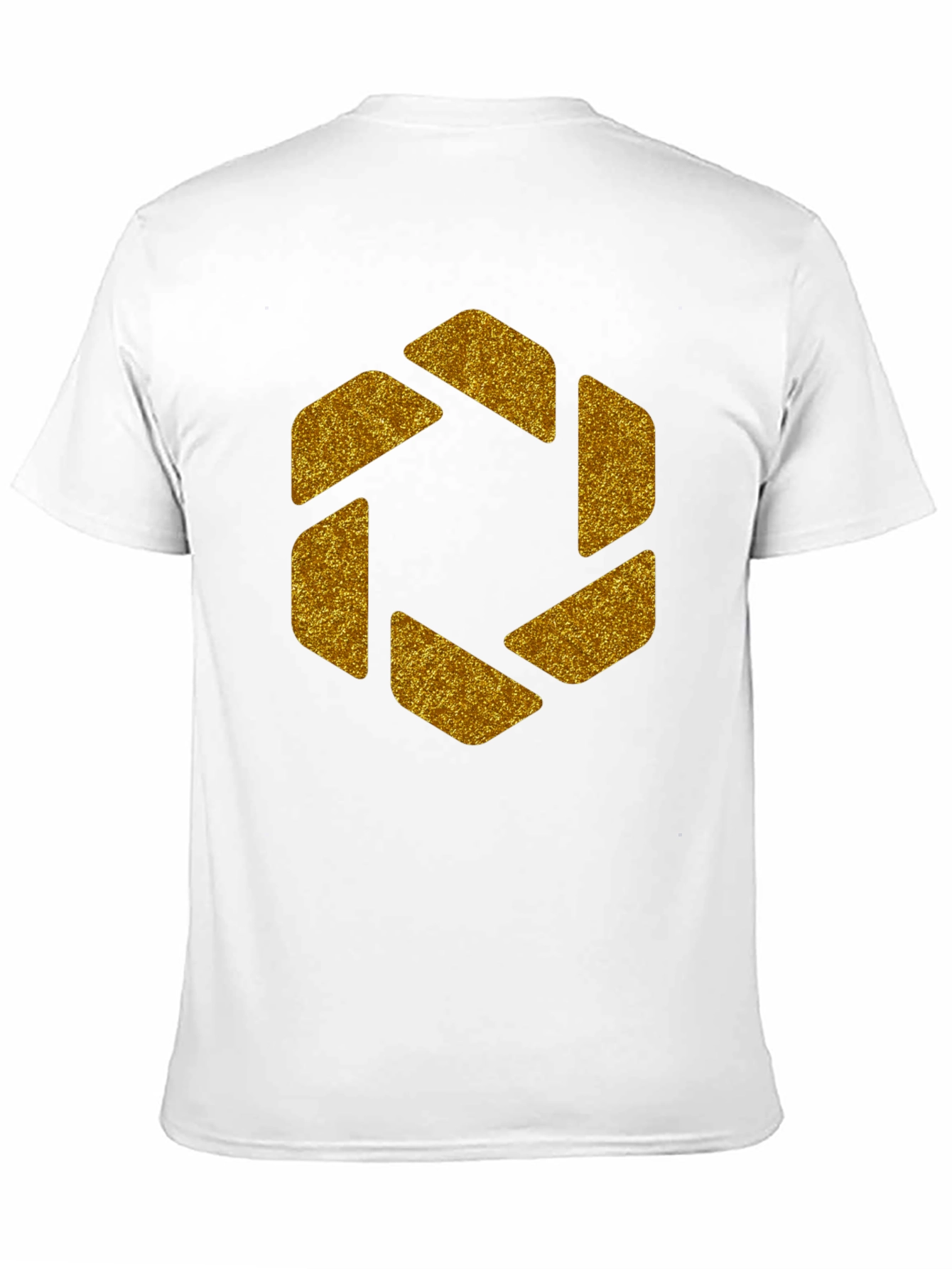 Geometric Gold Aperture Graphic Tee - Black - 11