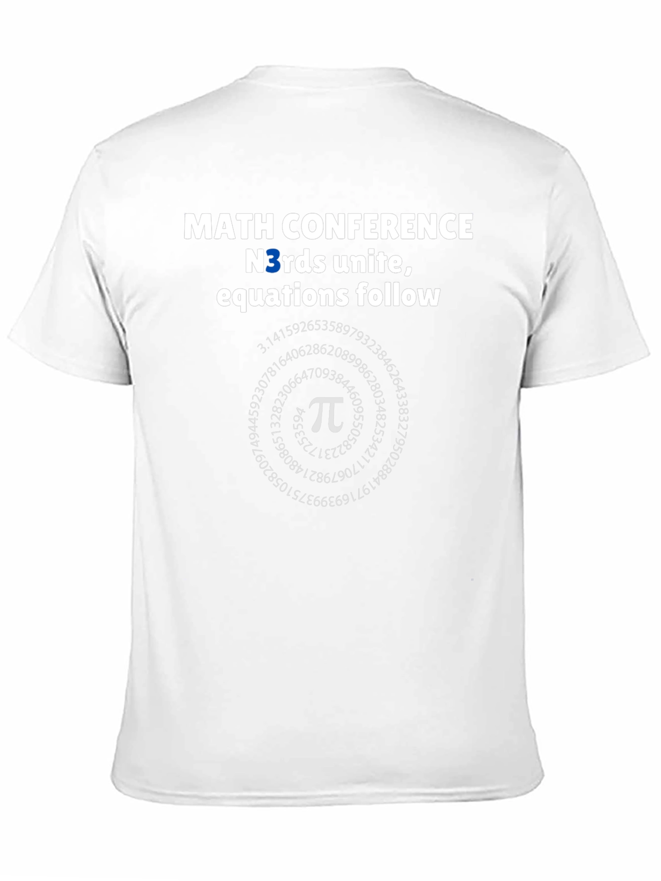 Black Math Conference T-Shirt - Nerds Unite Equations Follow view 11
