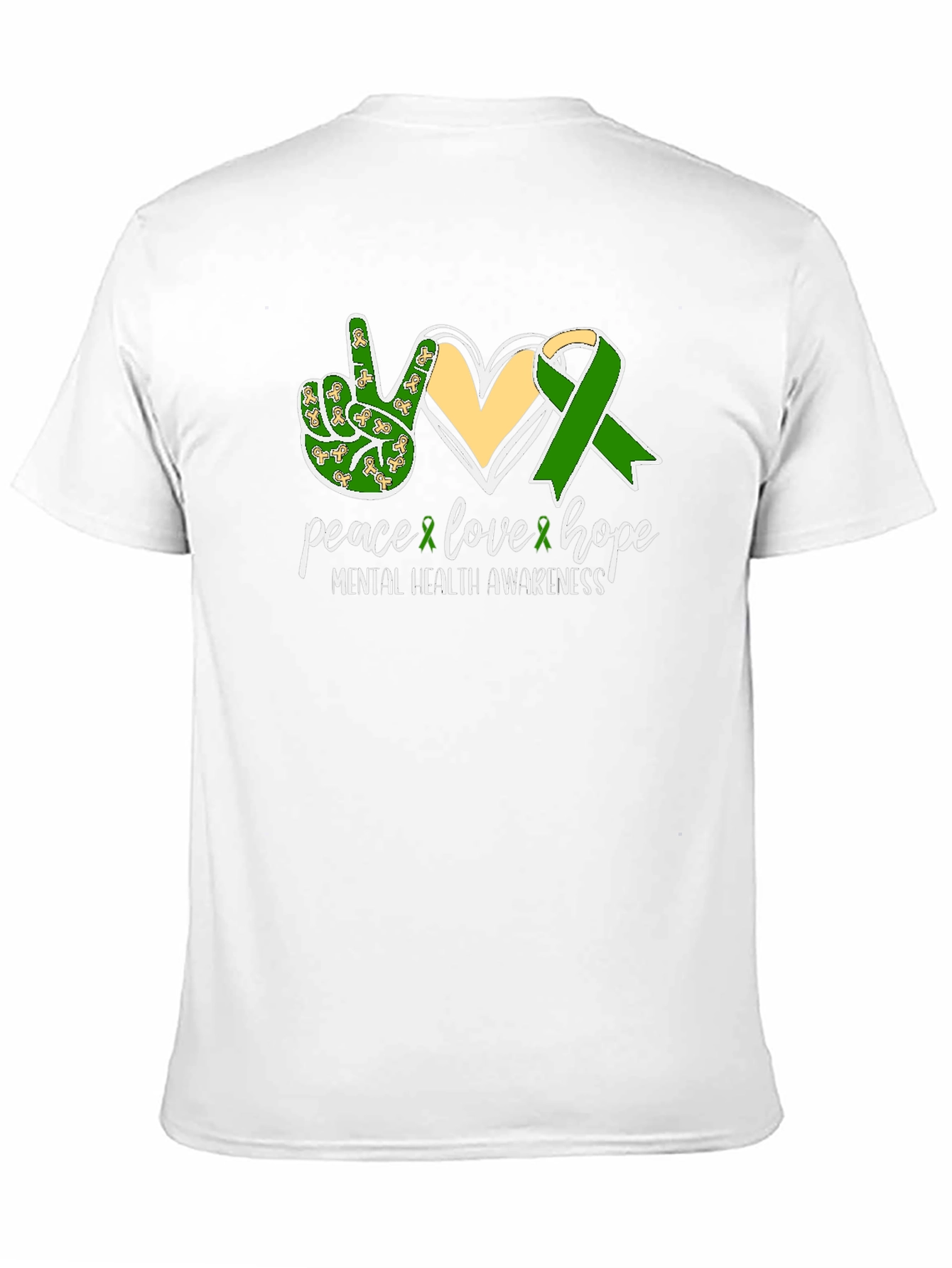 Black Mental Health Awareness T-Shirt Peace Love Hope  view 11