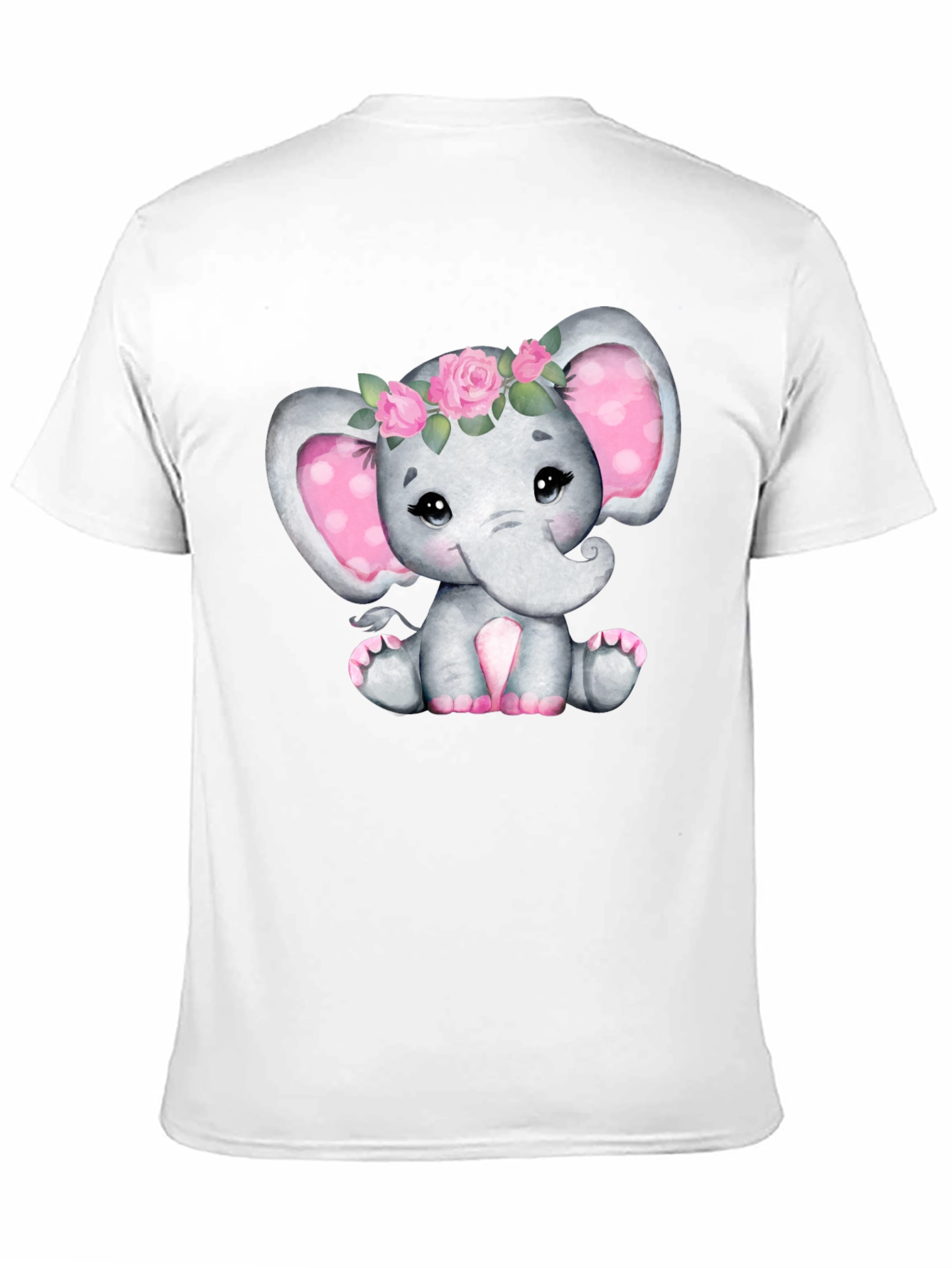 Black Cute Elephant Tee view 11