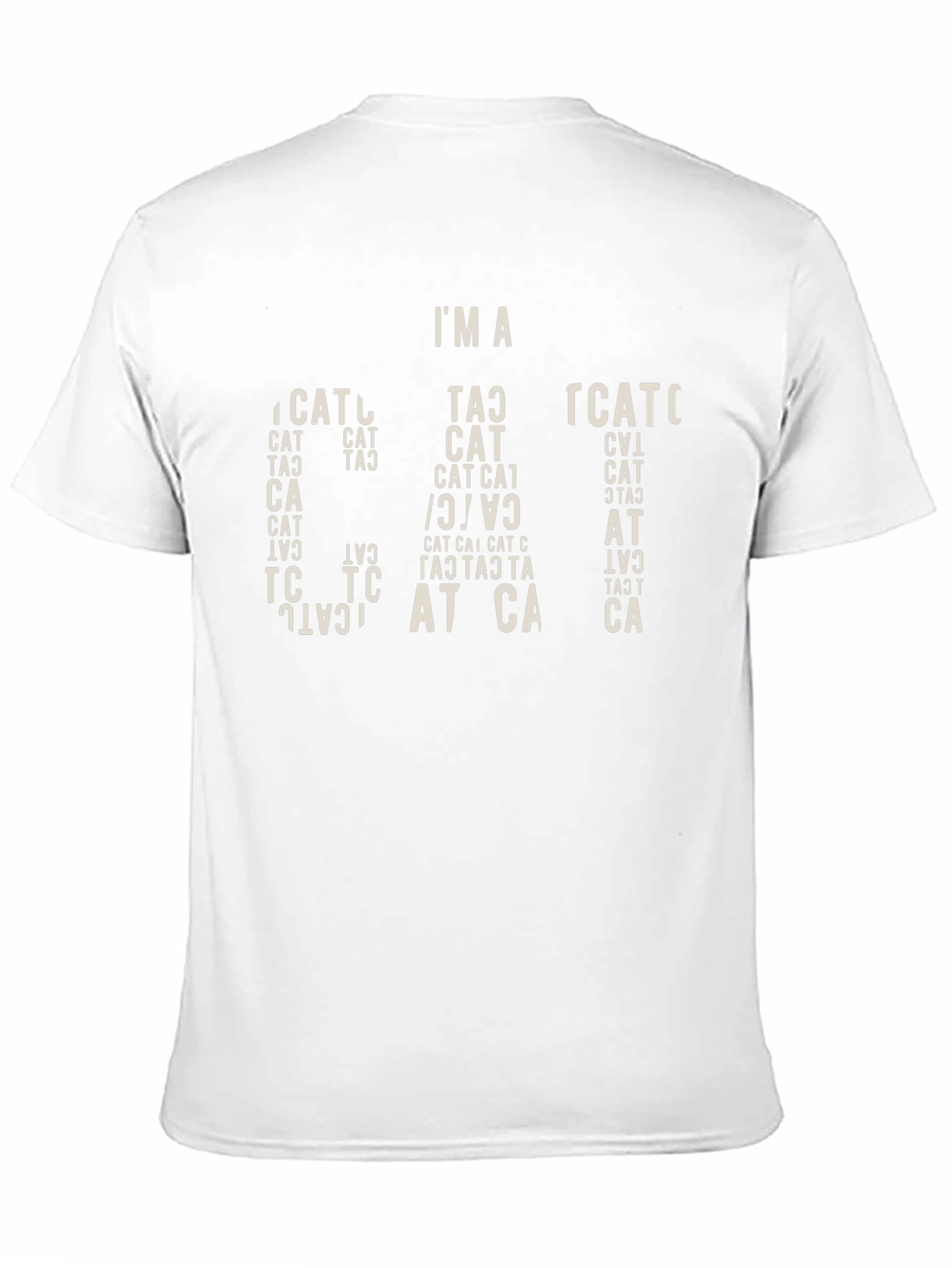 Black I'm A Cat T-Shirt - Graphic Tee - Novelty Cat Lover Gift view 11