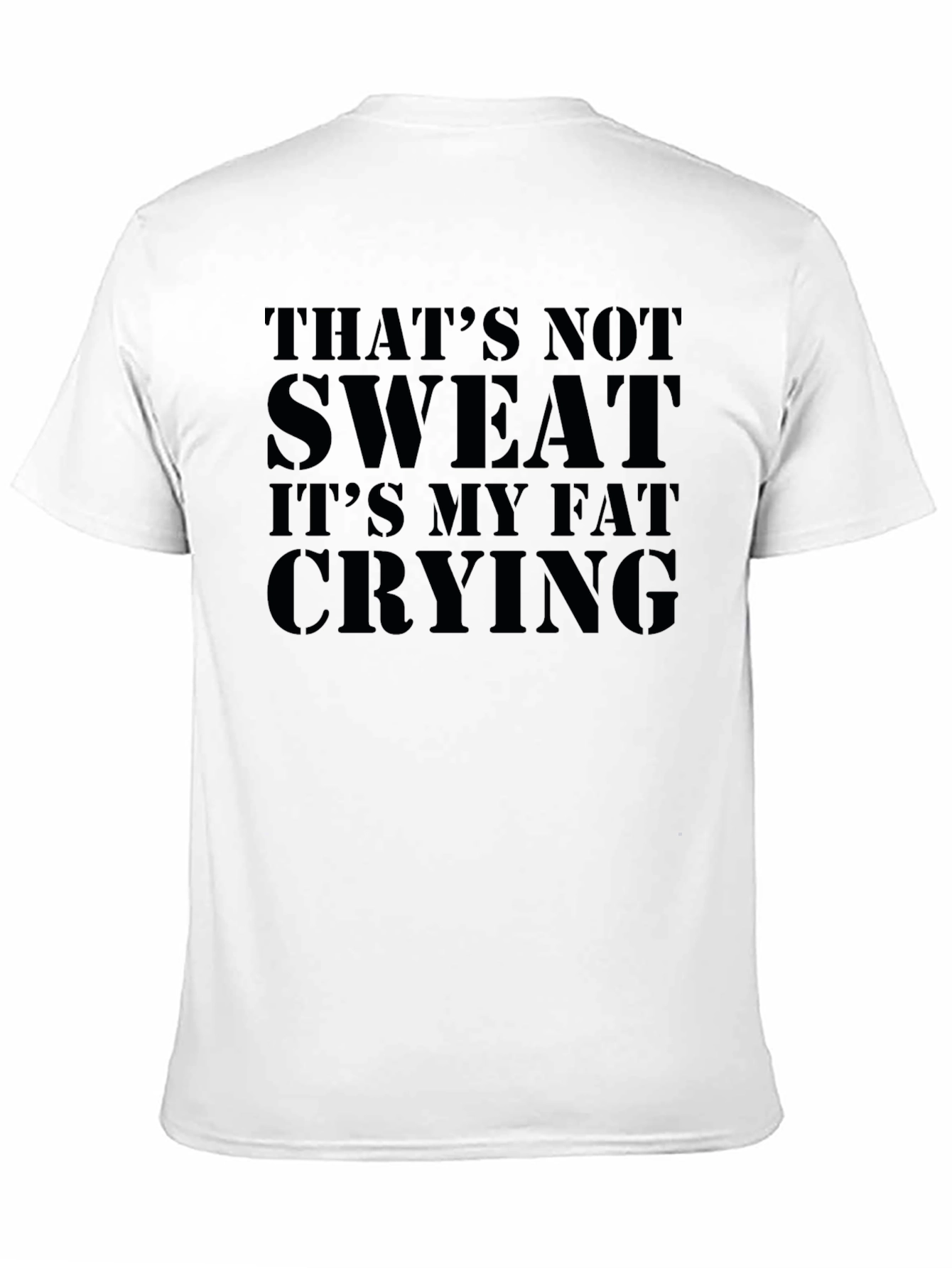 Black Funny "That's Not Sweat" Graphic Tee view 11