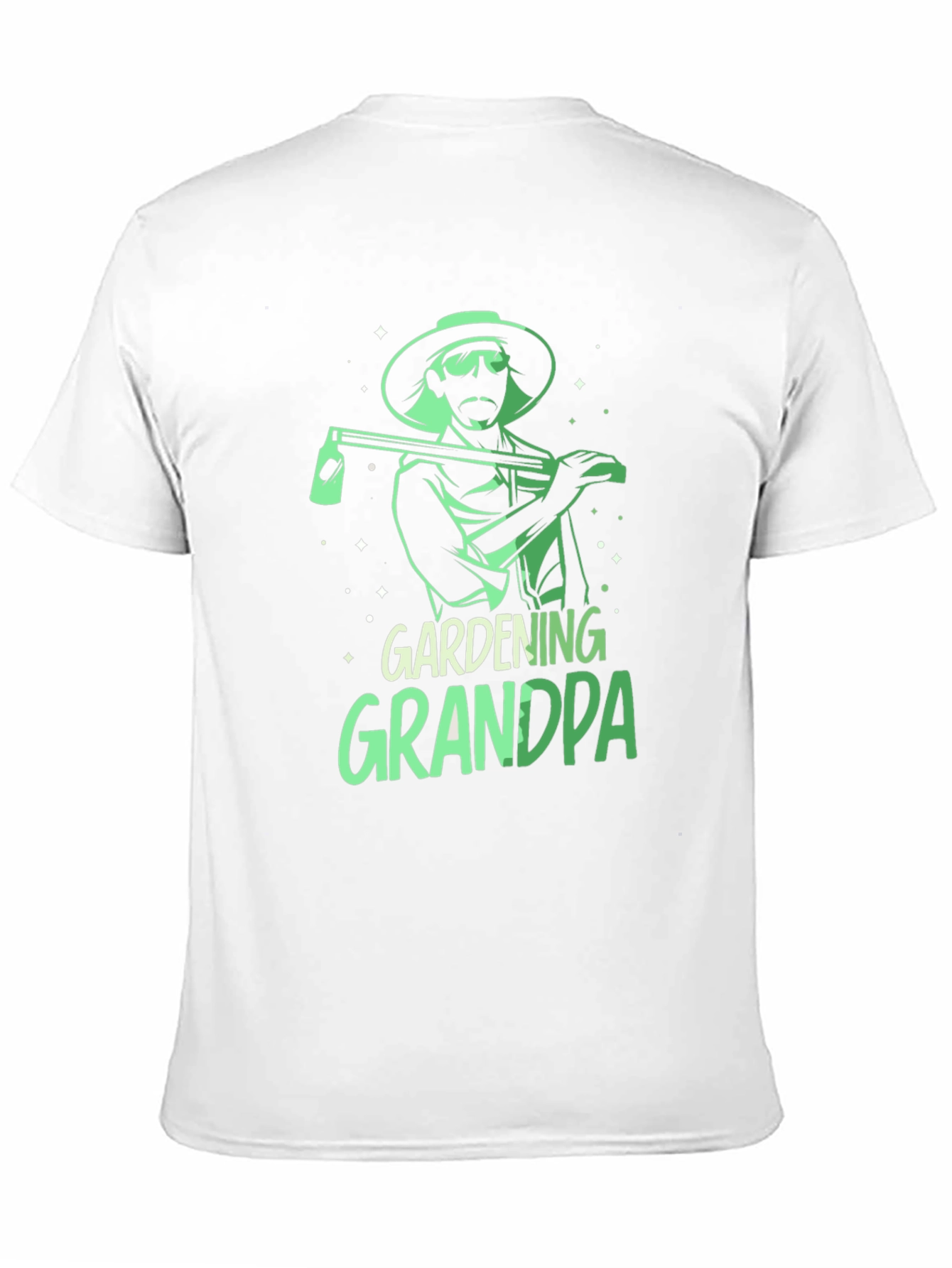 Black Gardening Grandpa T-Shirt - Black, Graphic Tee view 11