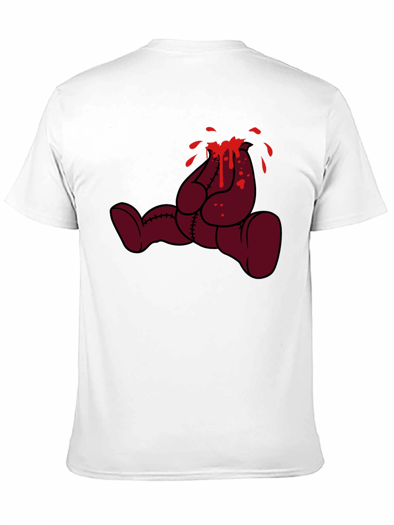 Black Bleeding Bear Graphic Tee - Black view 11