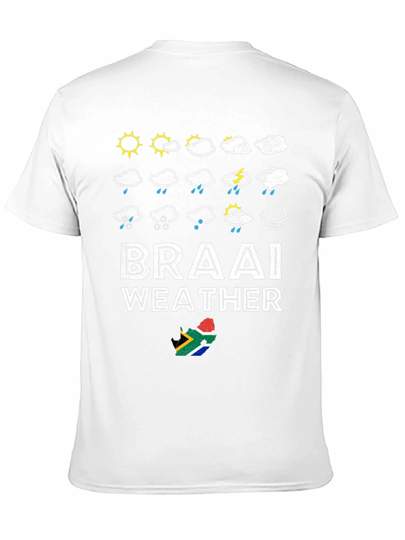 Black Braai Weather Graphic T-Shirt, South Africa view 11
