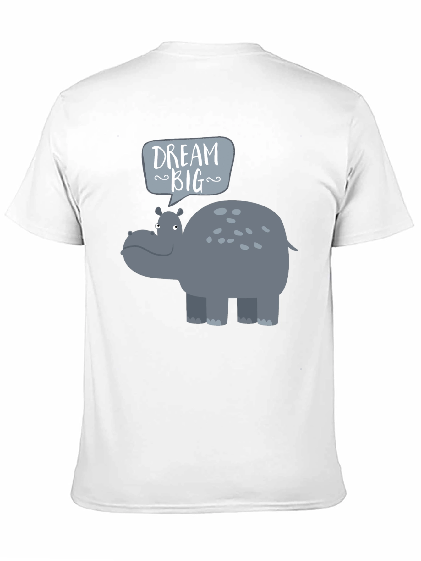 Black Dream Big Hippo Graphic Tee view 11