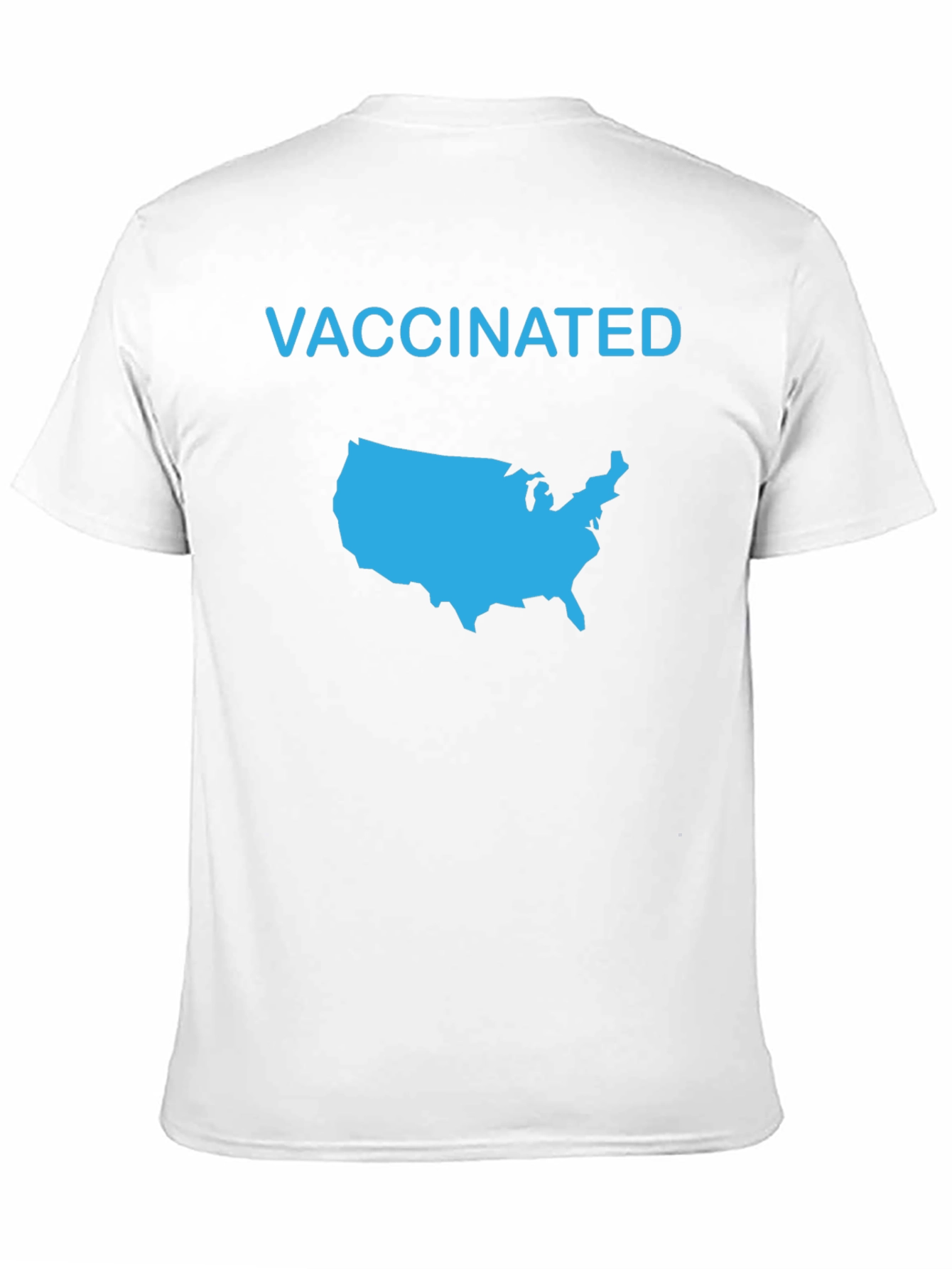 Black Vaccinated USA Map T-Shirt view 11