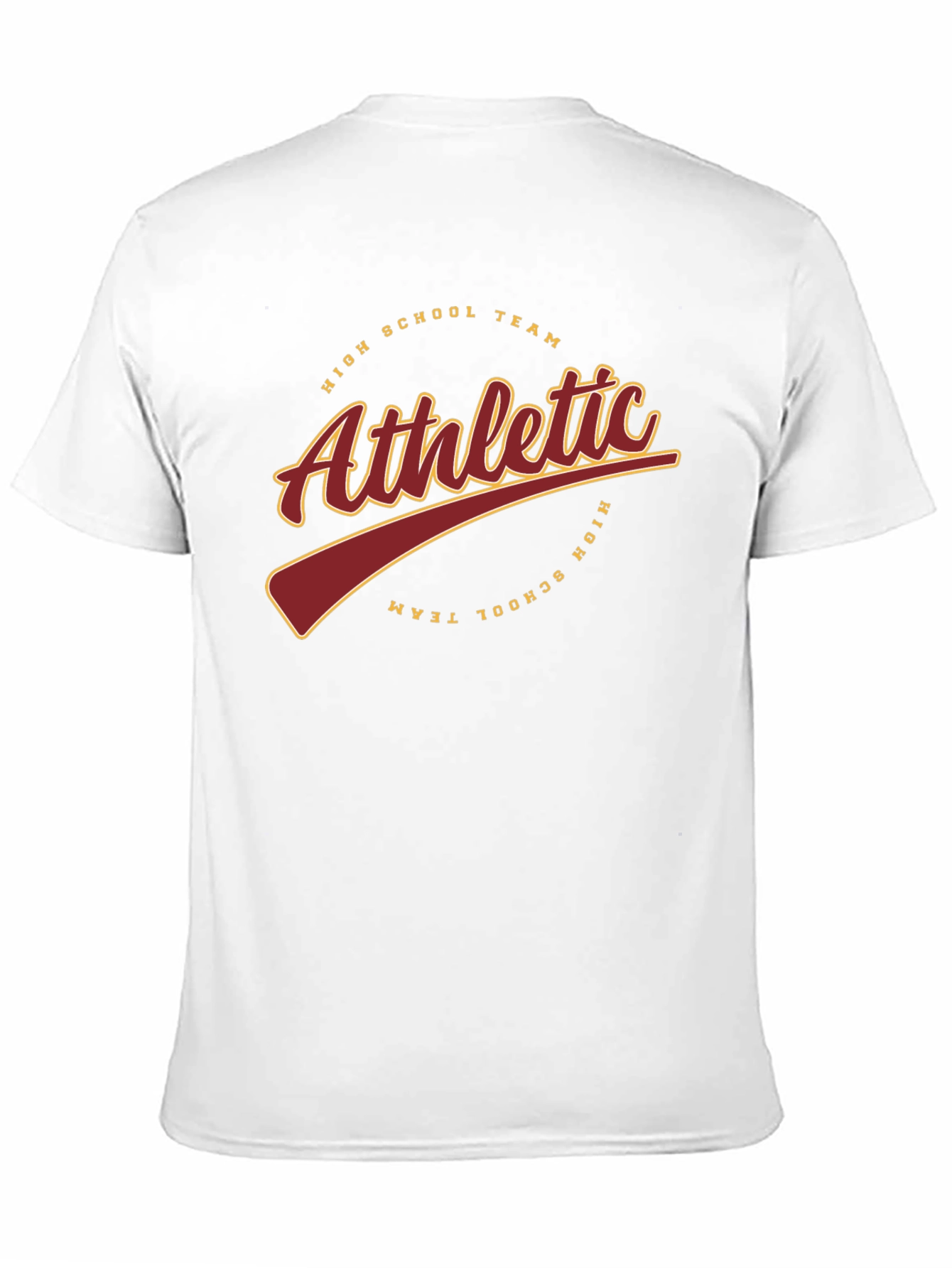 Black Athletic High School Team Black T-Shirt view 11