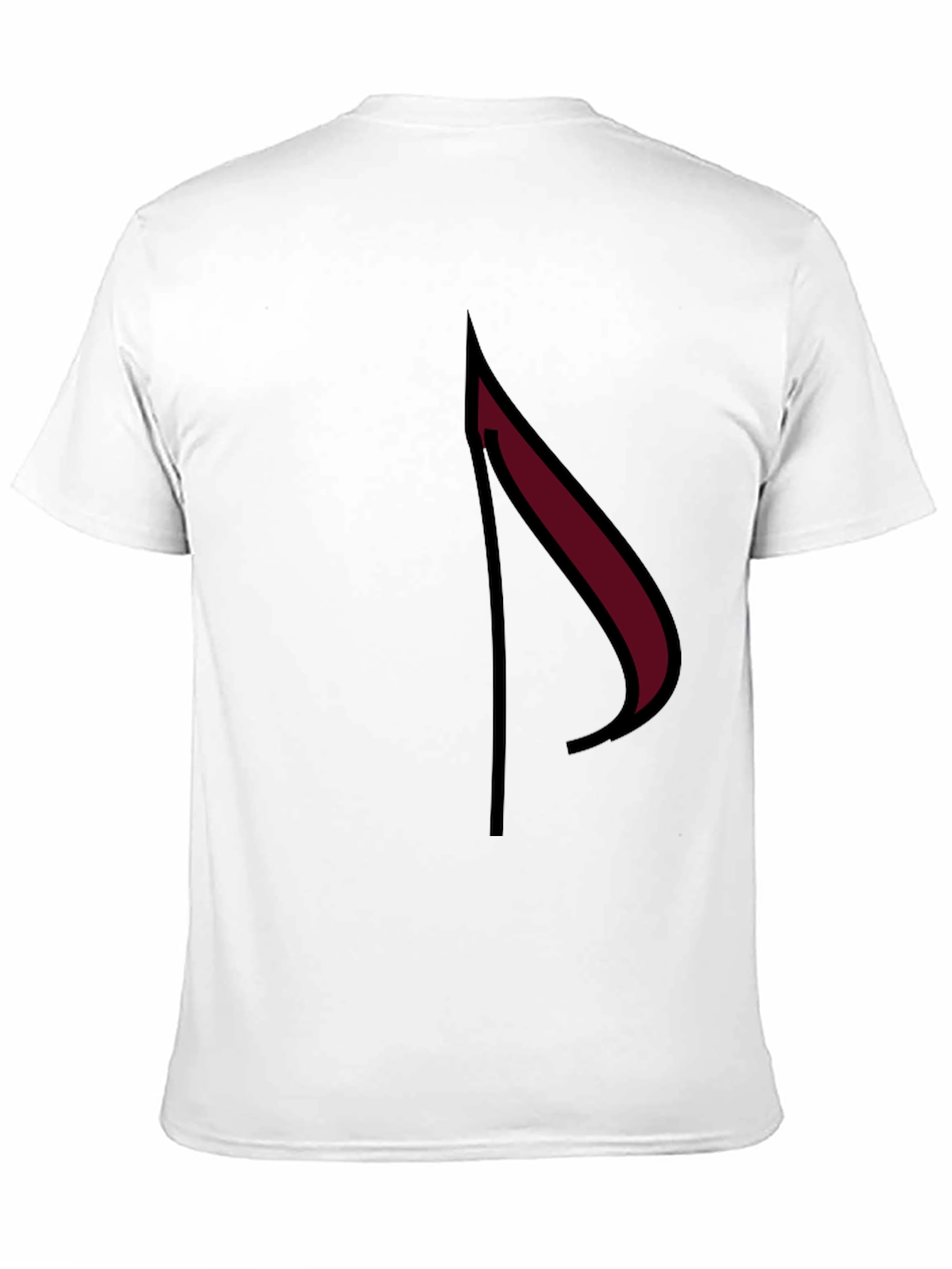 Black Abstract Design Black T-Shirt view 11