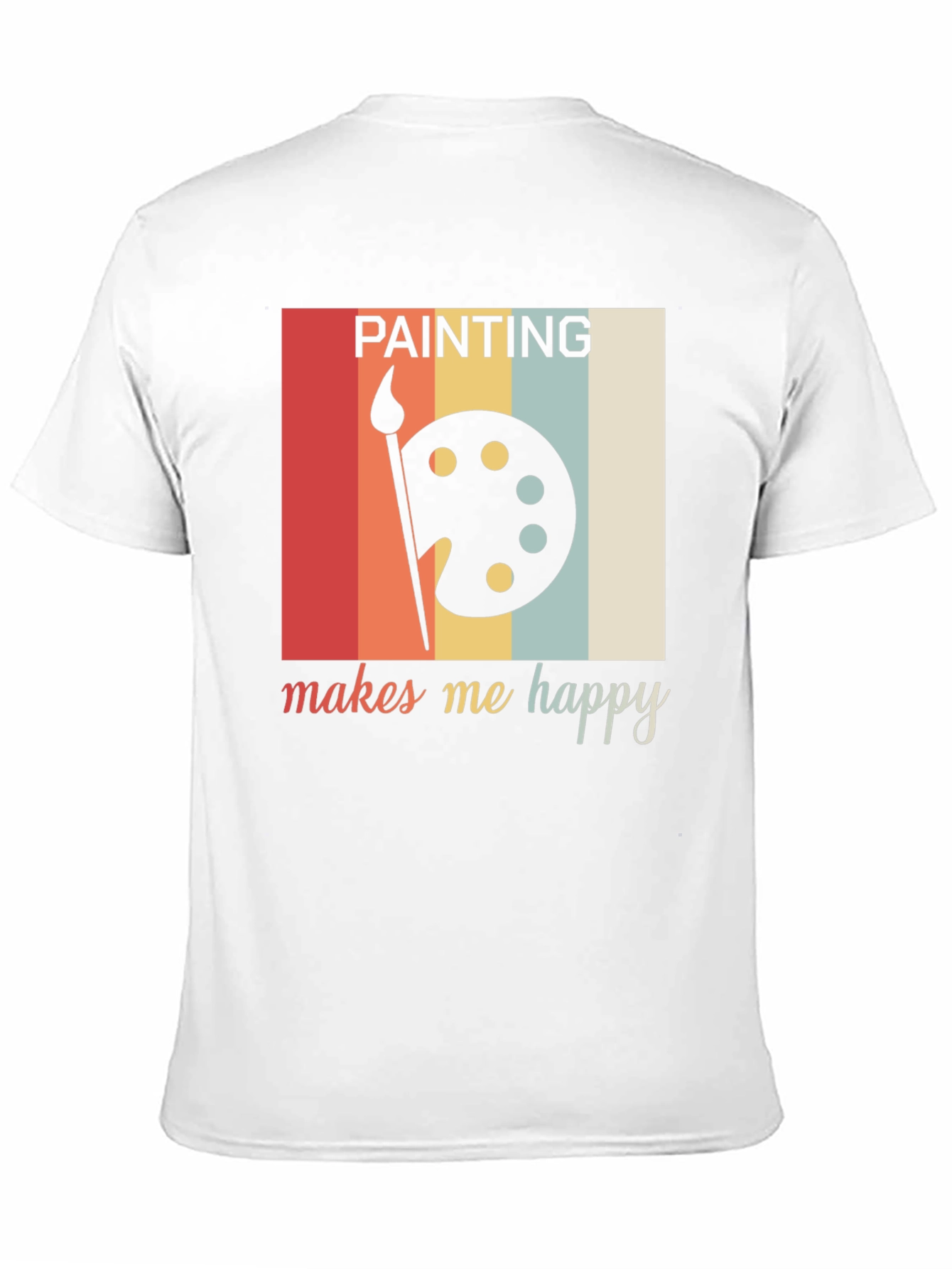 Black Painting Makes Me Happy Graphic Tee view 11