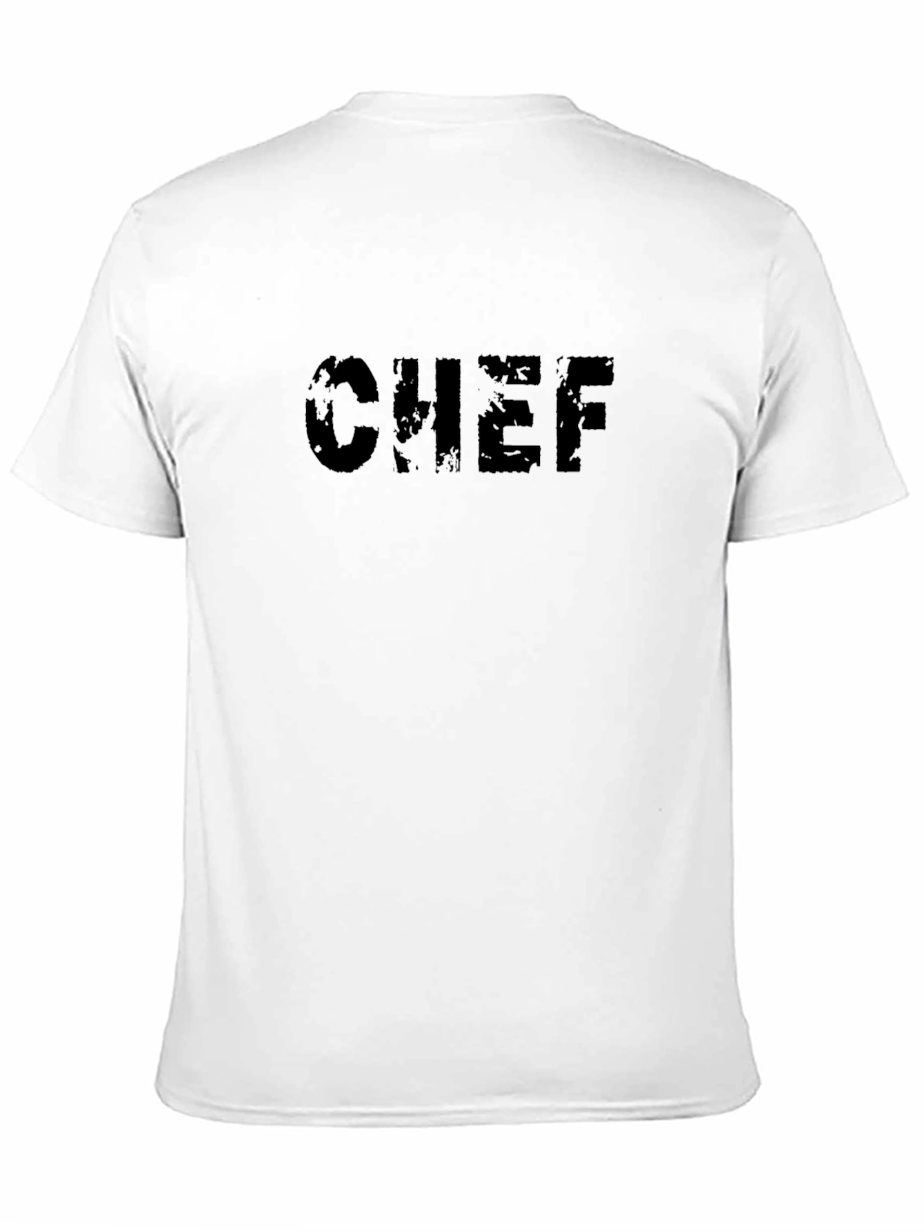 Black Distressed Chef Tee - Black Graphic T-Shirt view 11