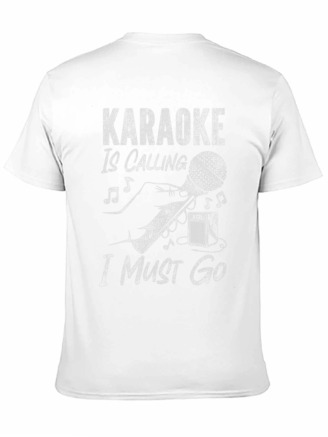 Black Karaoke Calling T-Shirt: Music Lover's Graphic Tee view 11