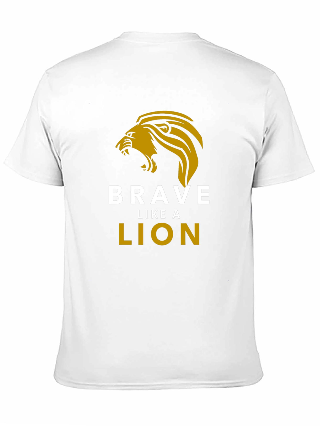 Black Brave Like a Lion Graphic Tee - Black view 11