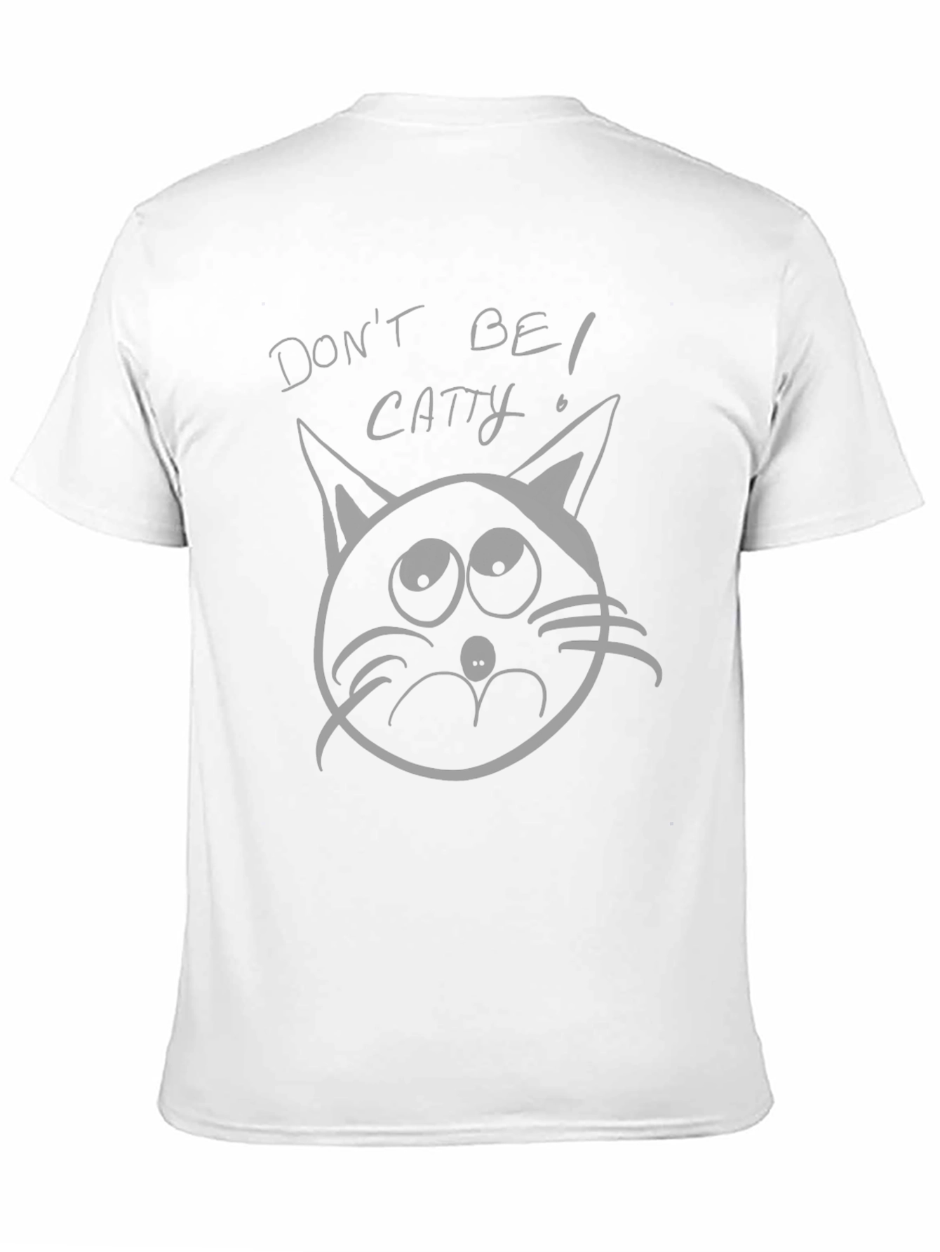 Black Don't Be Catty Black Graphic T-Shirt view 11